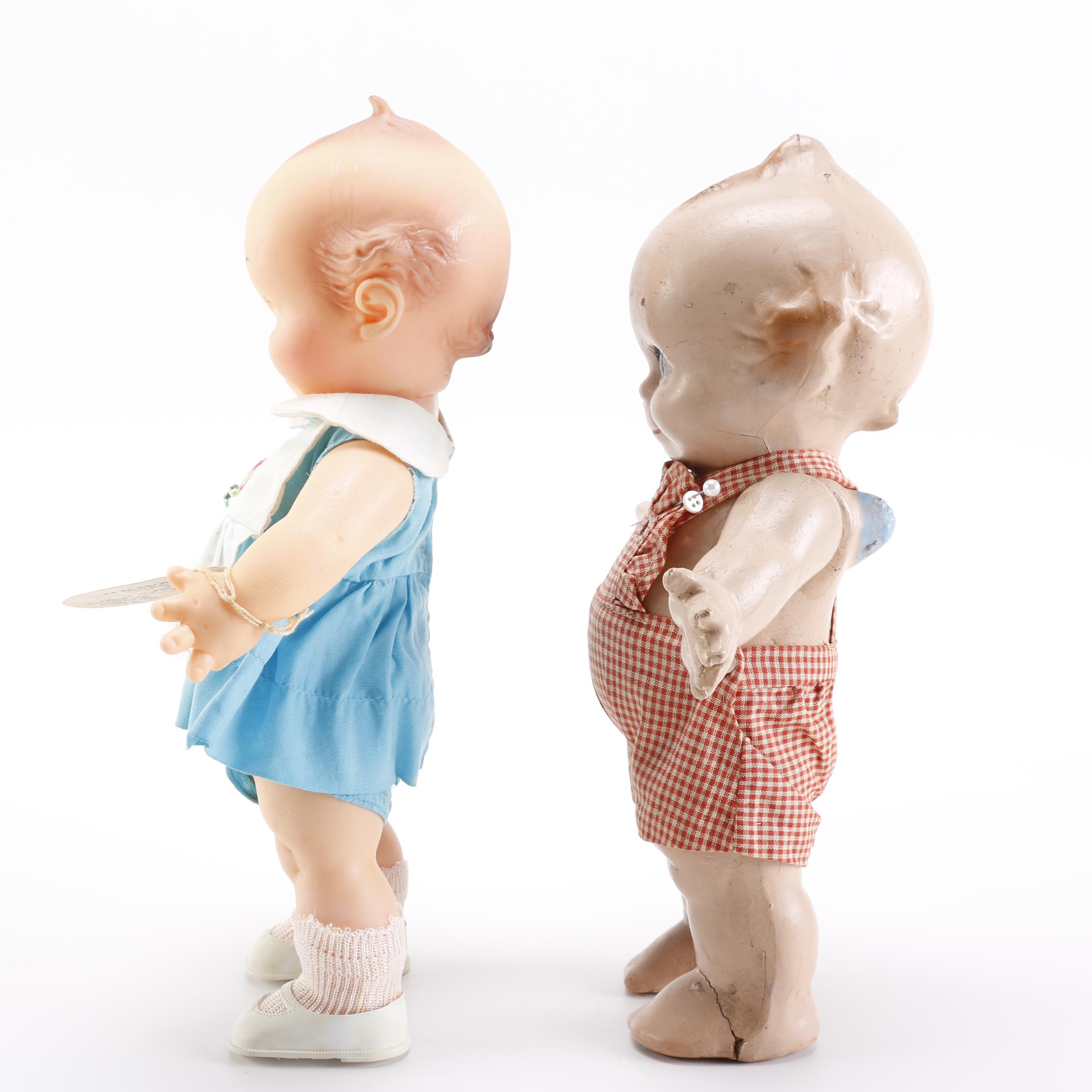 Vintage Pair of Cameo "Kewpie" Dolls