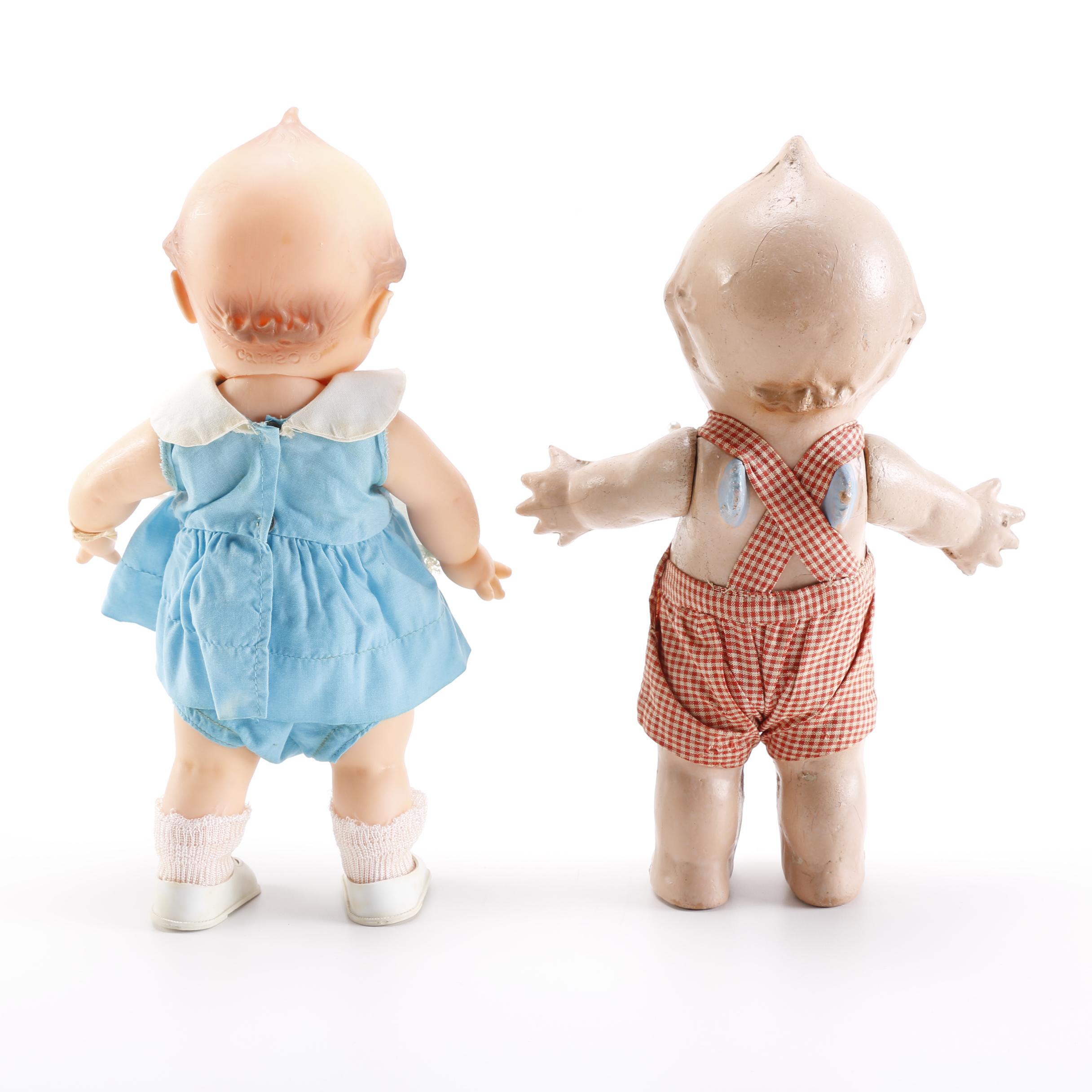 Vintage Pair of Cameo "Kewpie" Dolls