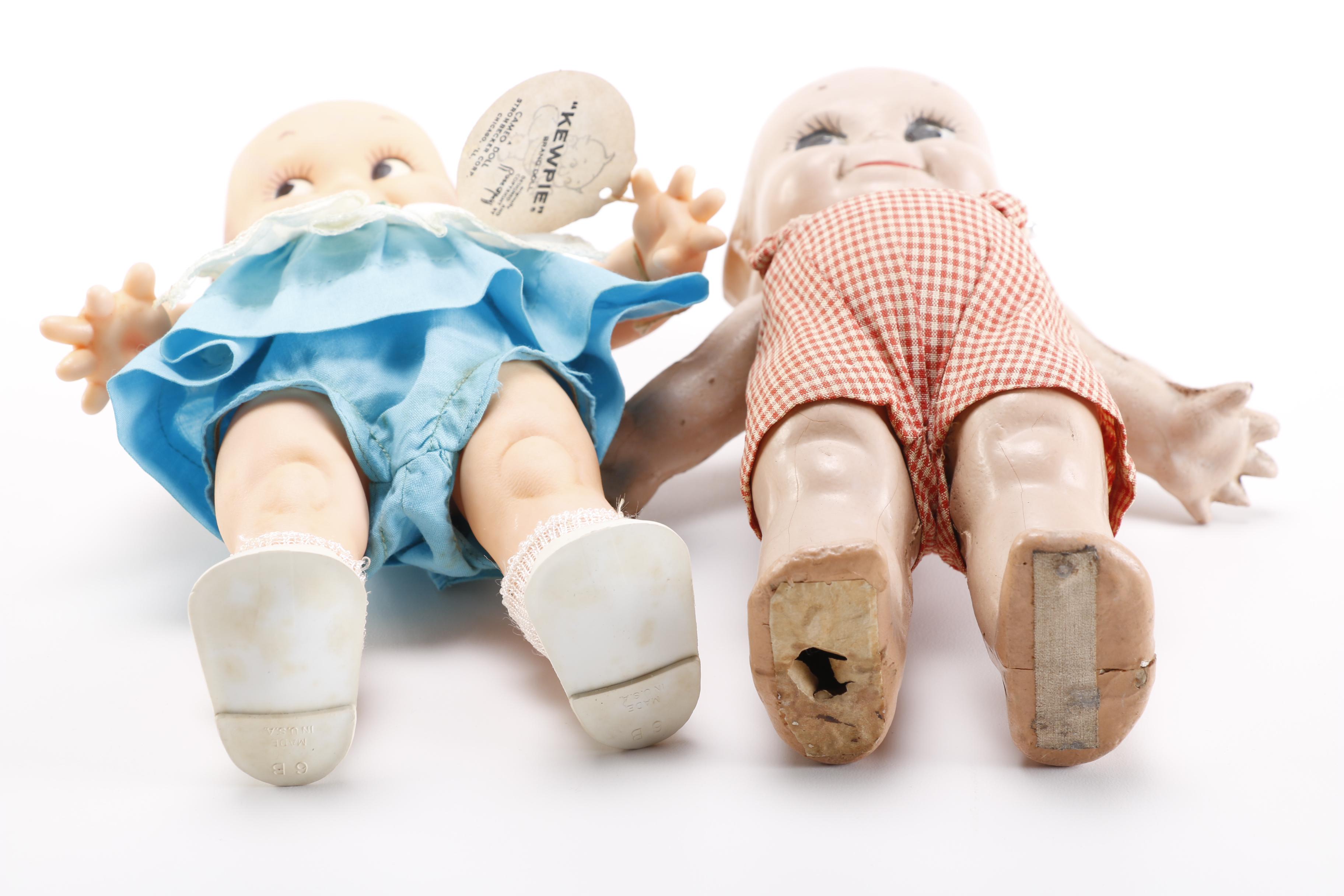 Vintage Pair of Cameo "Kewpie" Dolls