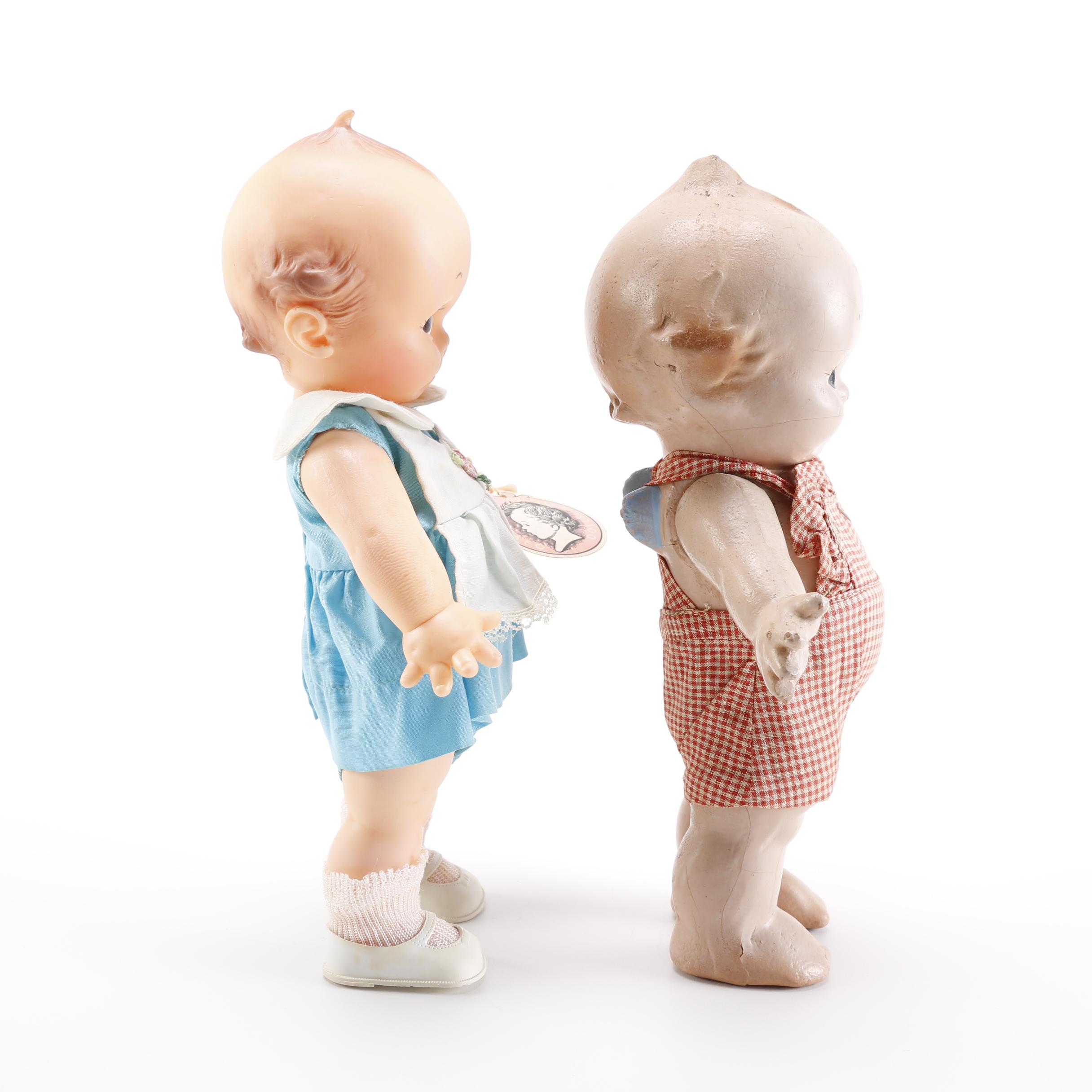 Vintage Pair of Cameo "Kewpie" Dolls