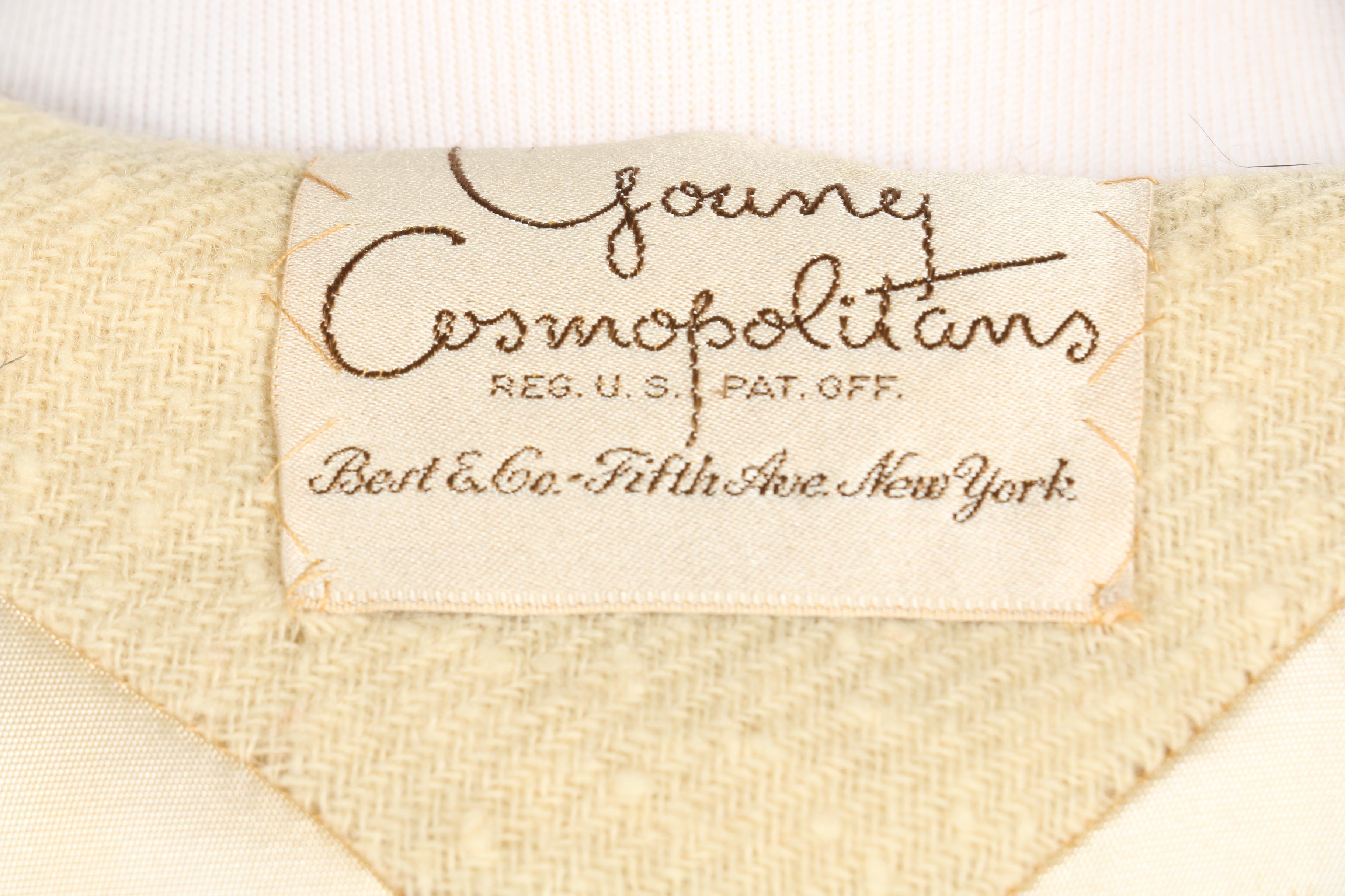 Vintage Journey Cosmopolitans Coat With Mink Accents