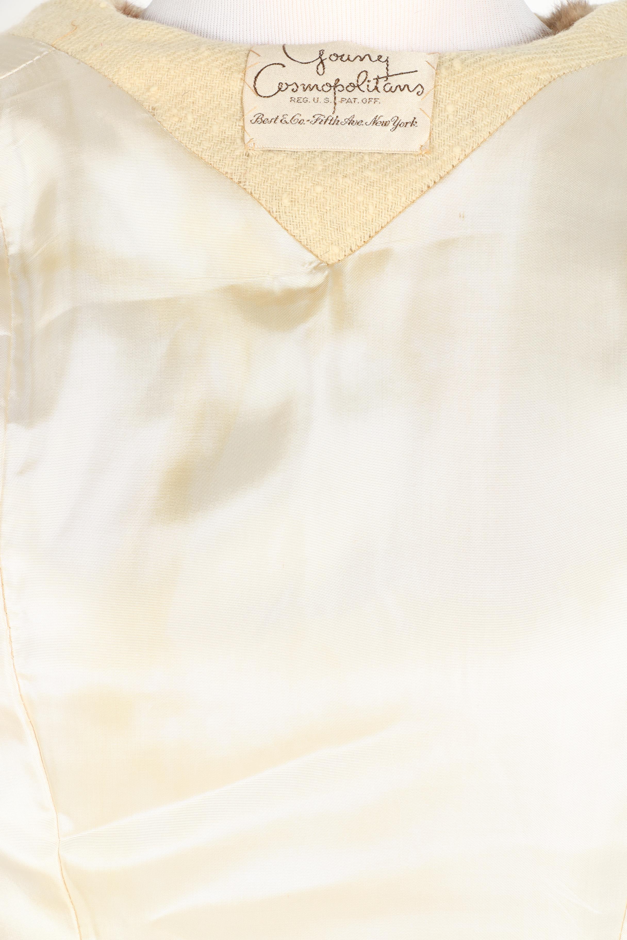 Vintage Journey Cosmopolitans Coat With Mink Accents