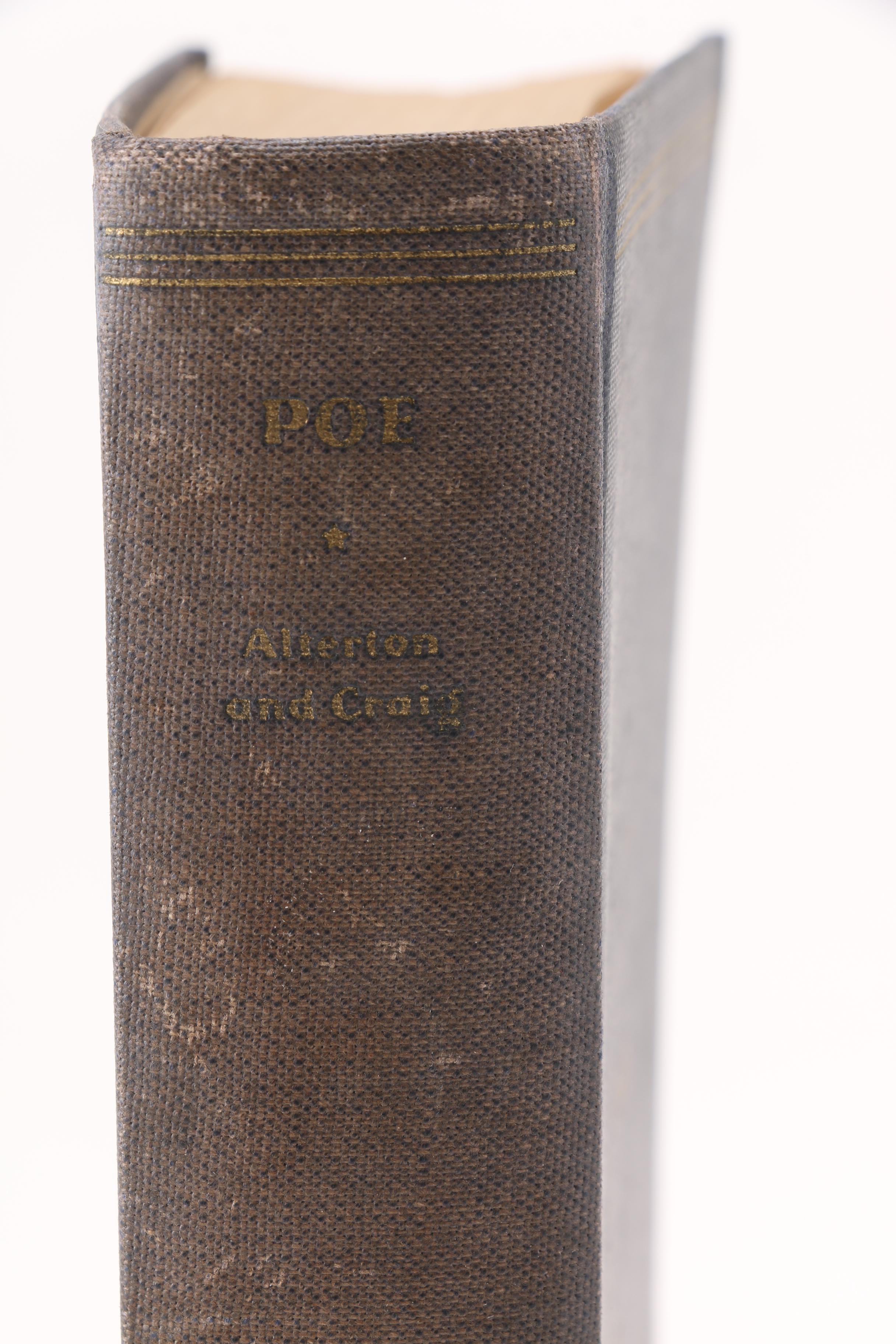 1935 Edgar Allan Poe Collection With "Here I Fell Asleep" Bookmark