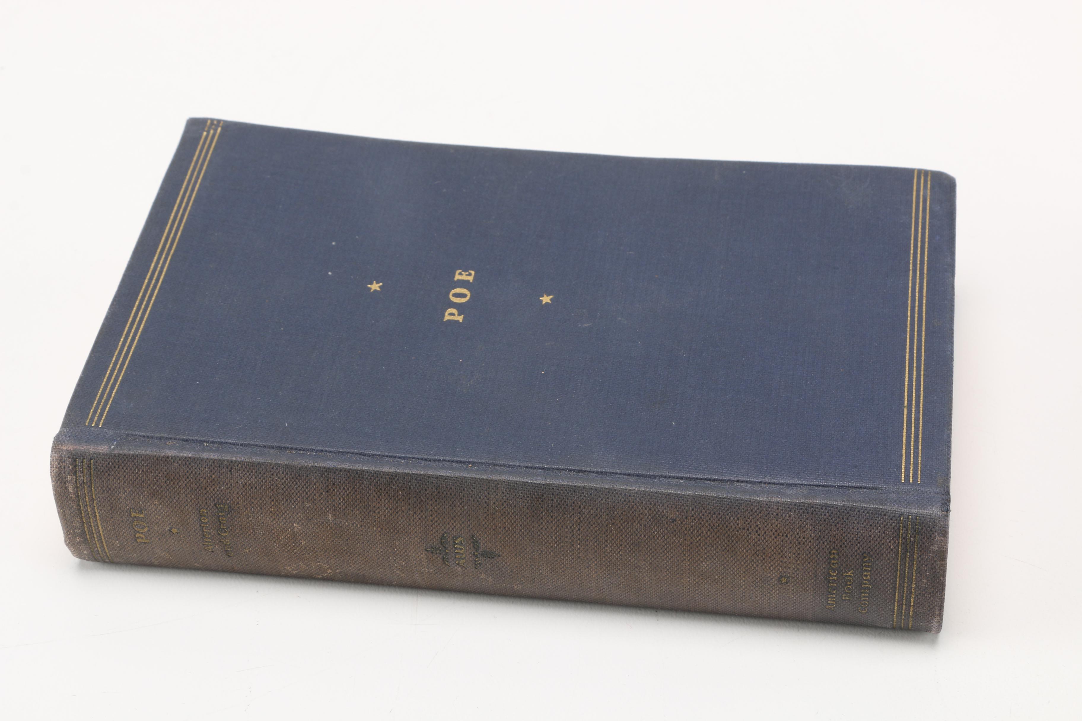 1935 Edgar Allan Poe Collection With "Here I Fell Asleep" Bookmark