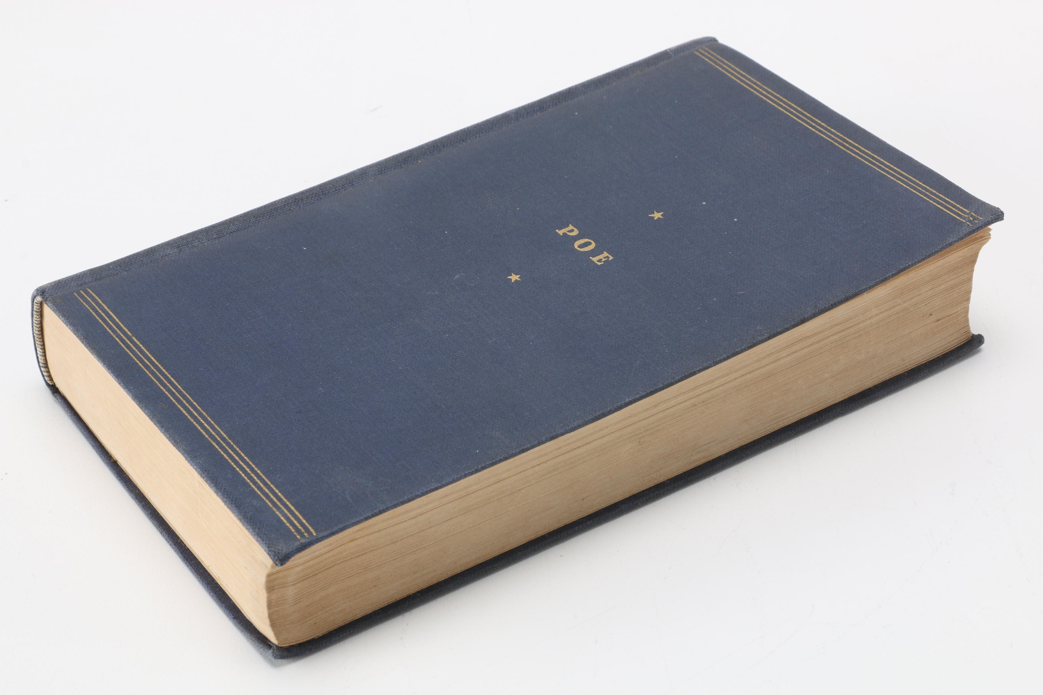 1935 Edgar Allan Poe Collection With "Here I Fell Asleep" Bookmark