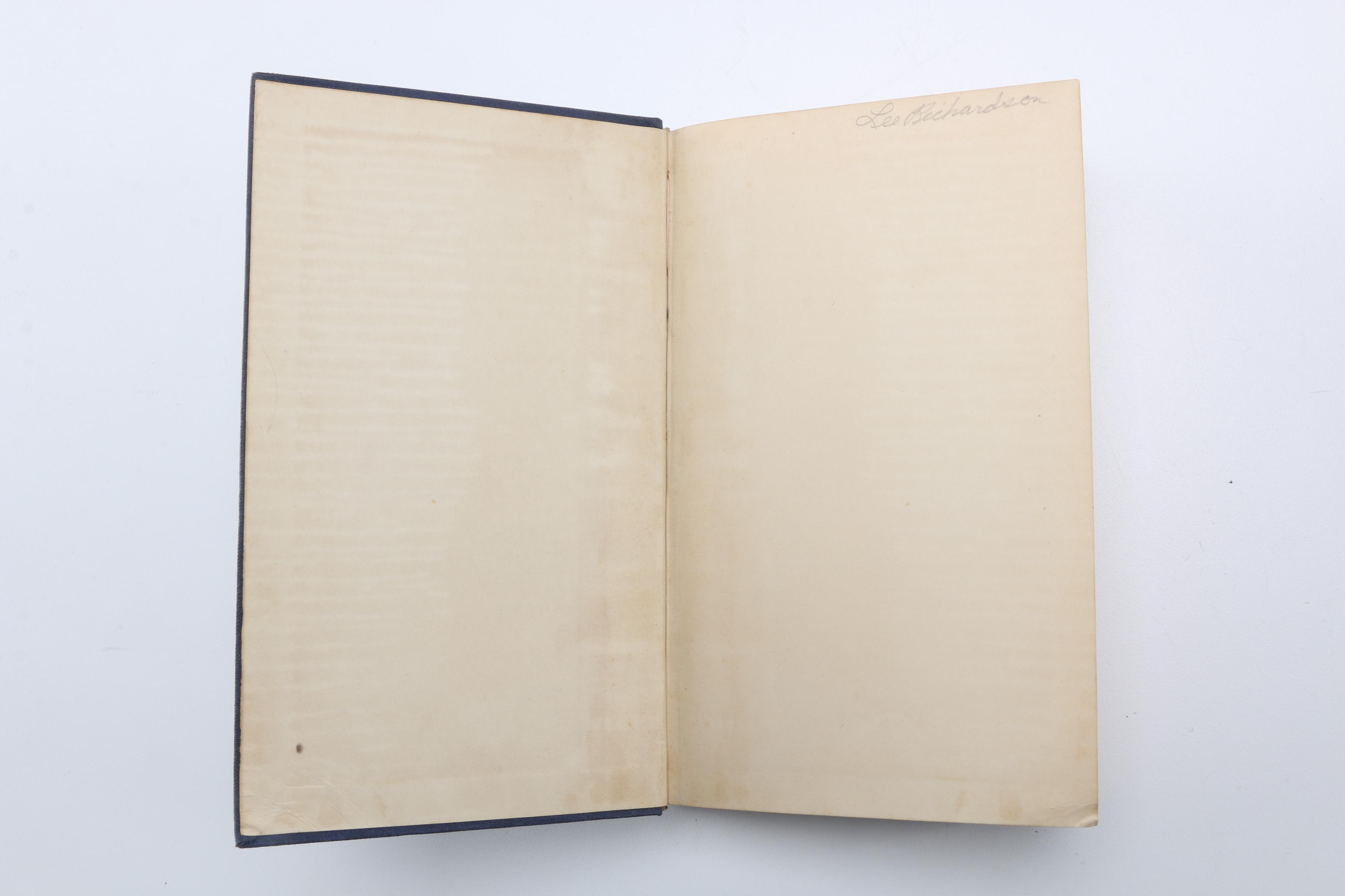 1935 Edgar Allan Poe Collection With "Here I Fell Asleep" Bookmark