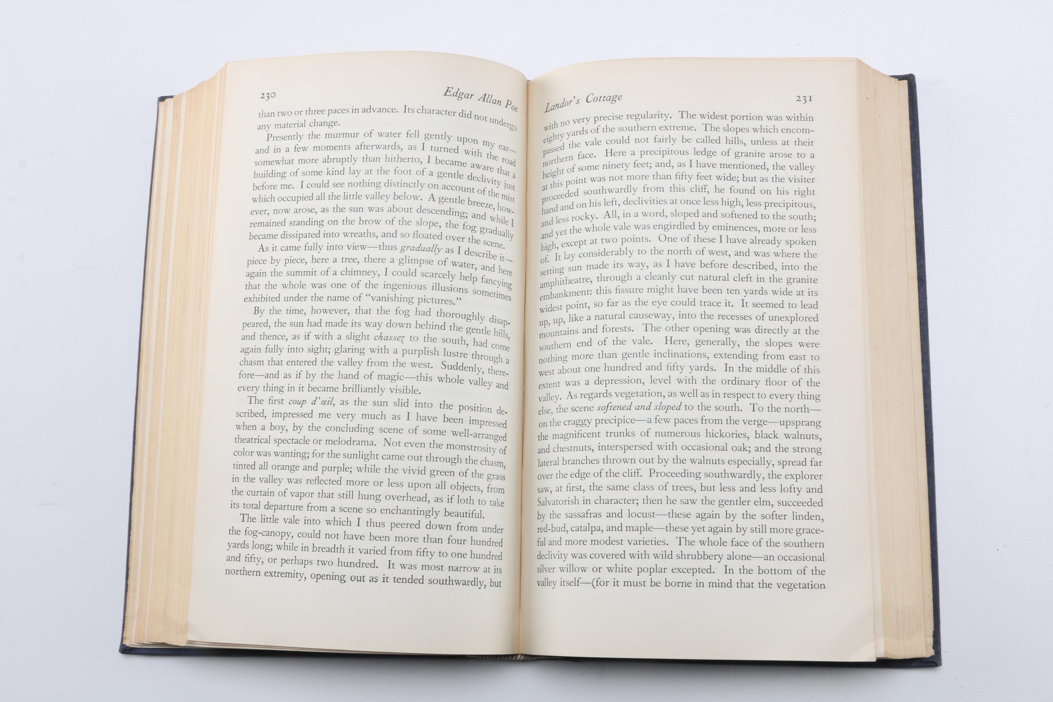 1935 Edgar Allan Poe Collection With "Here I Fell Asleep" Bookmark