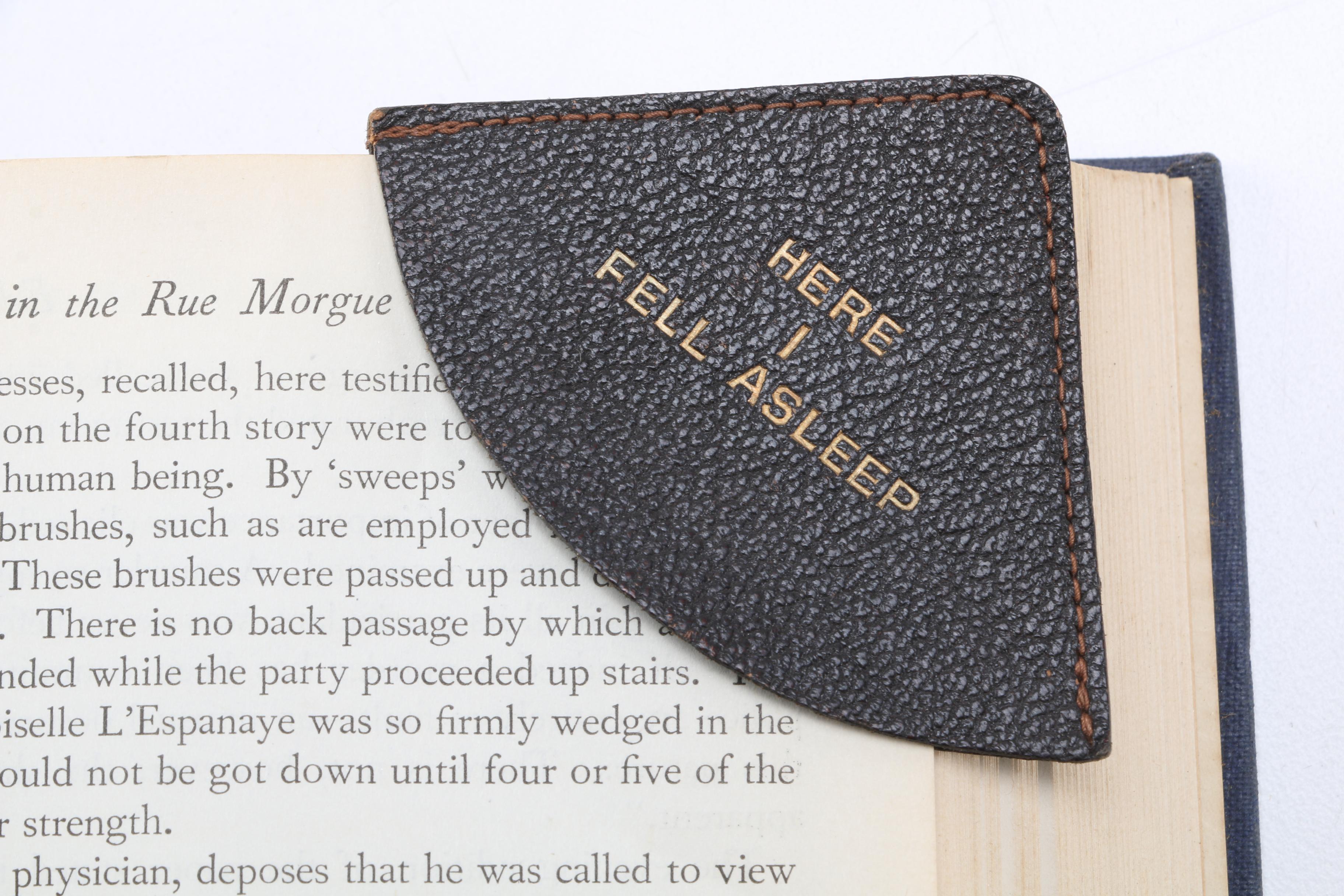 1935 Edgar Allan Poe Collection With "Here I Fell Asleep" Bookmark