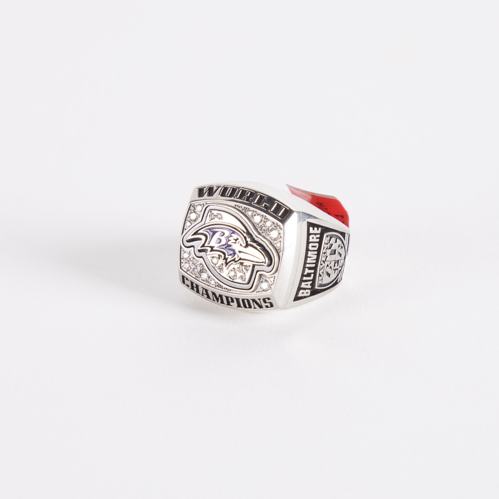 Jostens Commemorative Ravens 2012 Super Bowl Lustrium and Diamond Ring