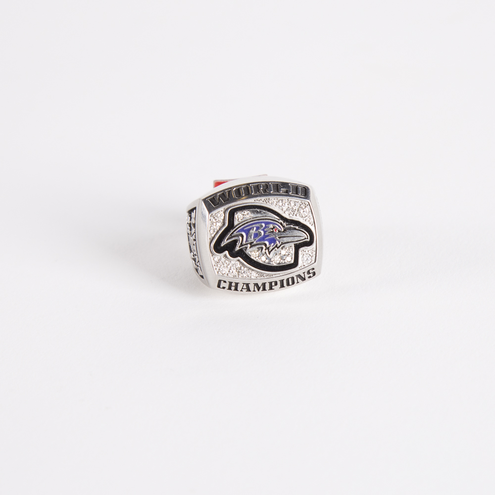 Jostens Commemorative Ravens 2012 Super Bowl Lustrium and Diamond Ring