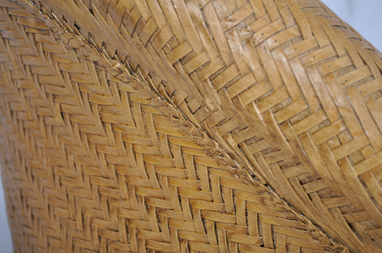 Pair of Green Cushioned Wicker Patio Chairs