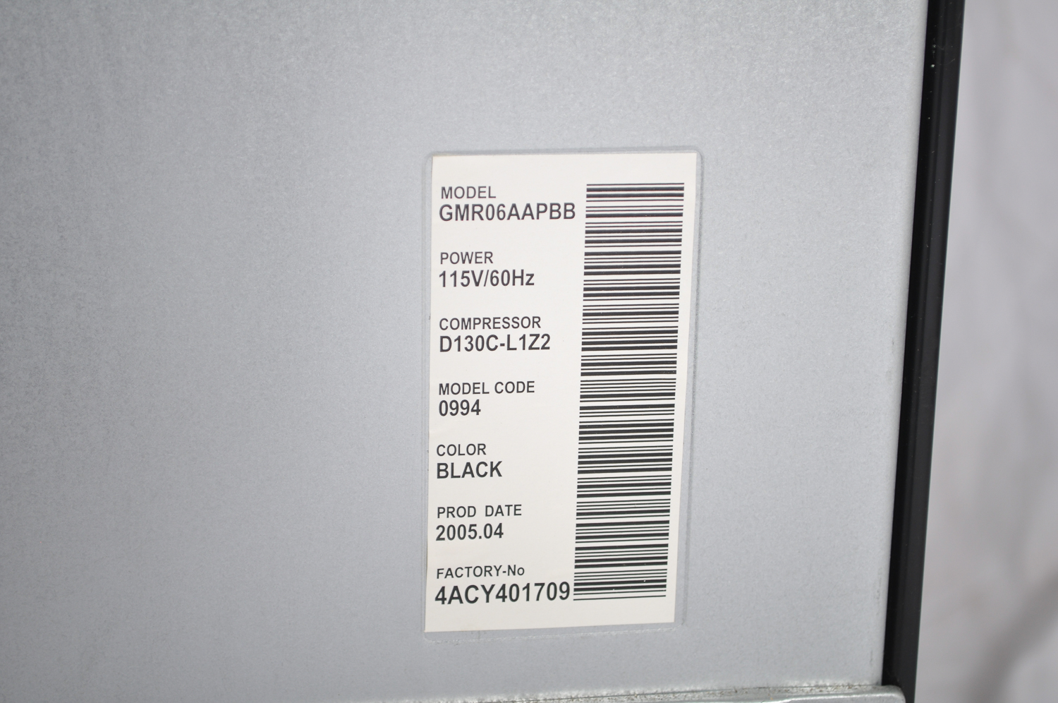 General Electric Compact Refrigerator