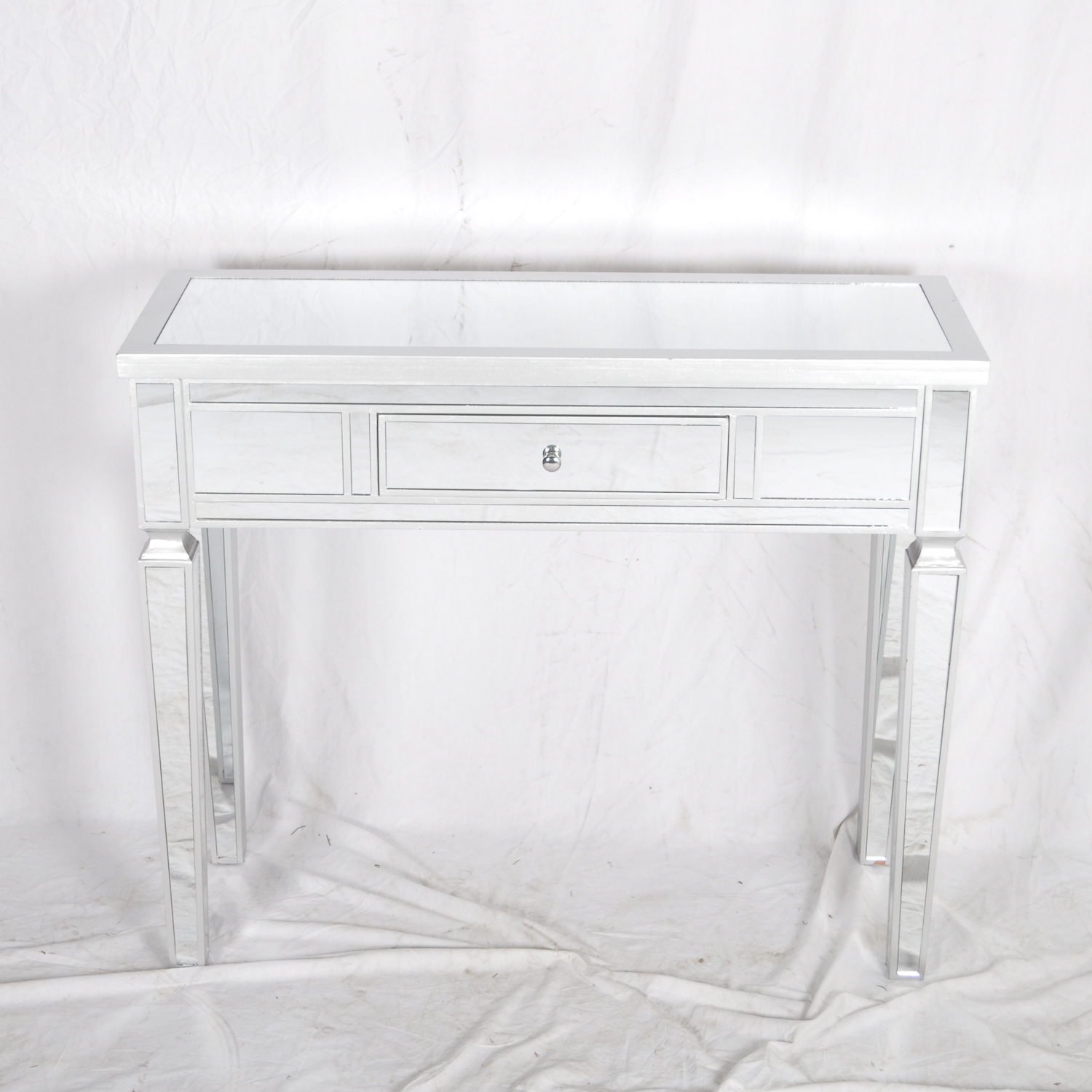 Contemporary Mirrored Console Table