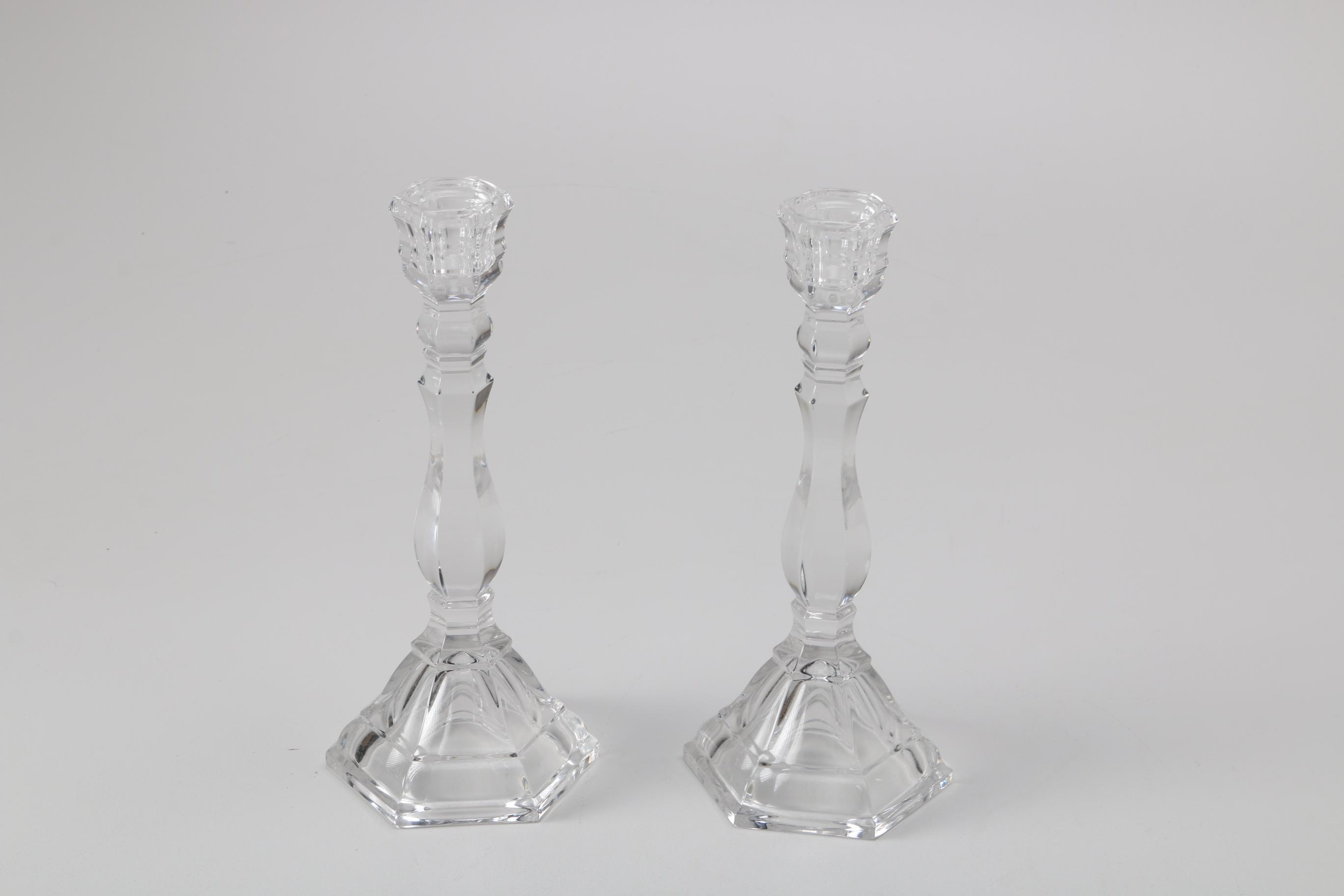 Tiffany & Co. Crystal Candlesticks
