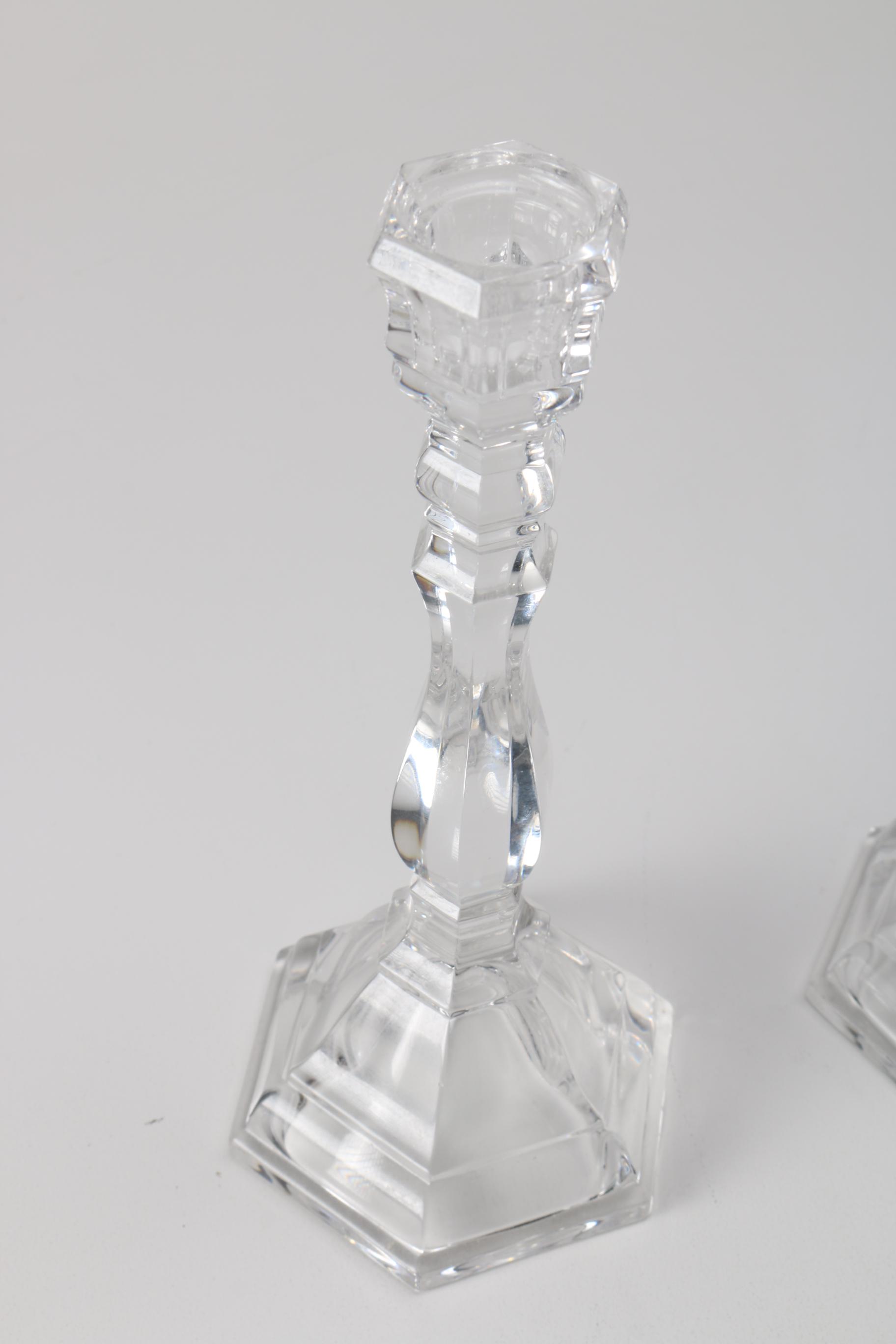 Tiffany & Co. Crystal Candlesticks