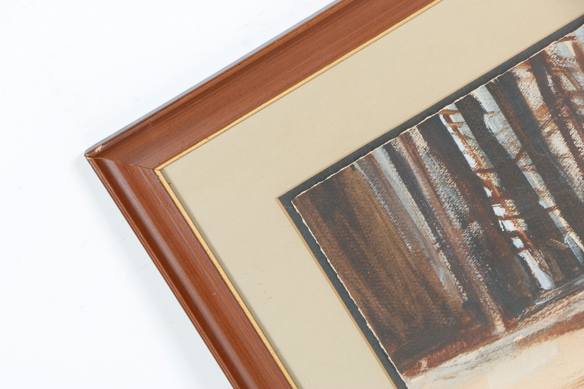 Anton Weiss Watercolor on Paper "Landscape In Abstraction"