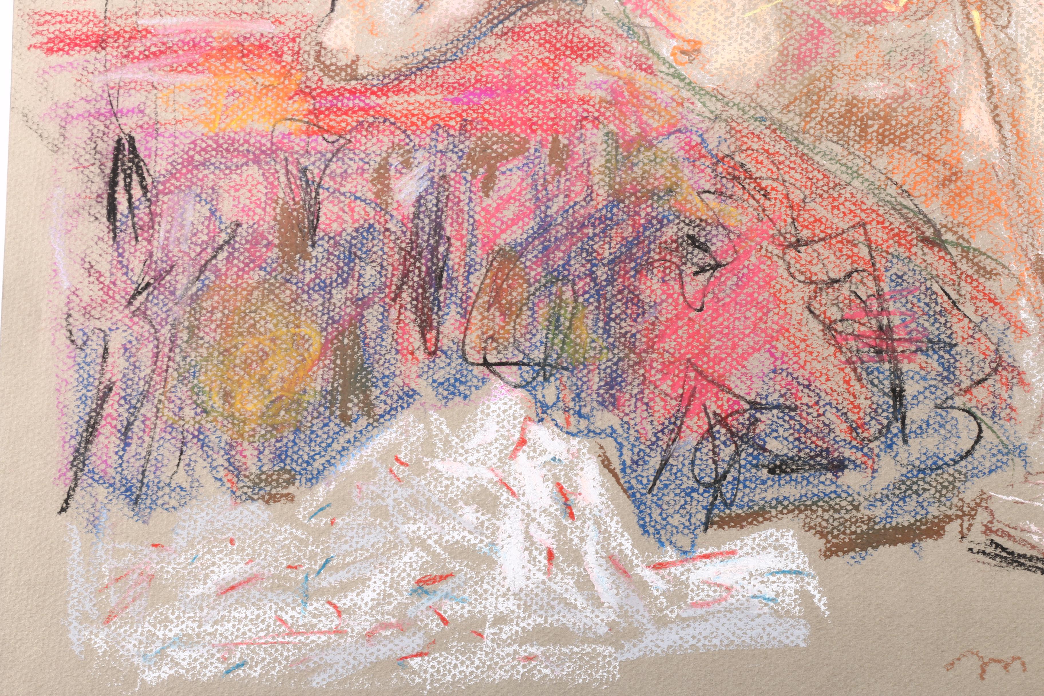 Murat Kaboulov Pastel Drawings of Reclining Female Nudes