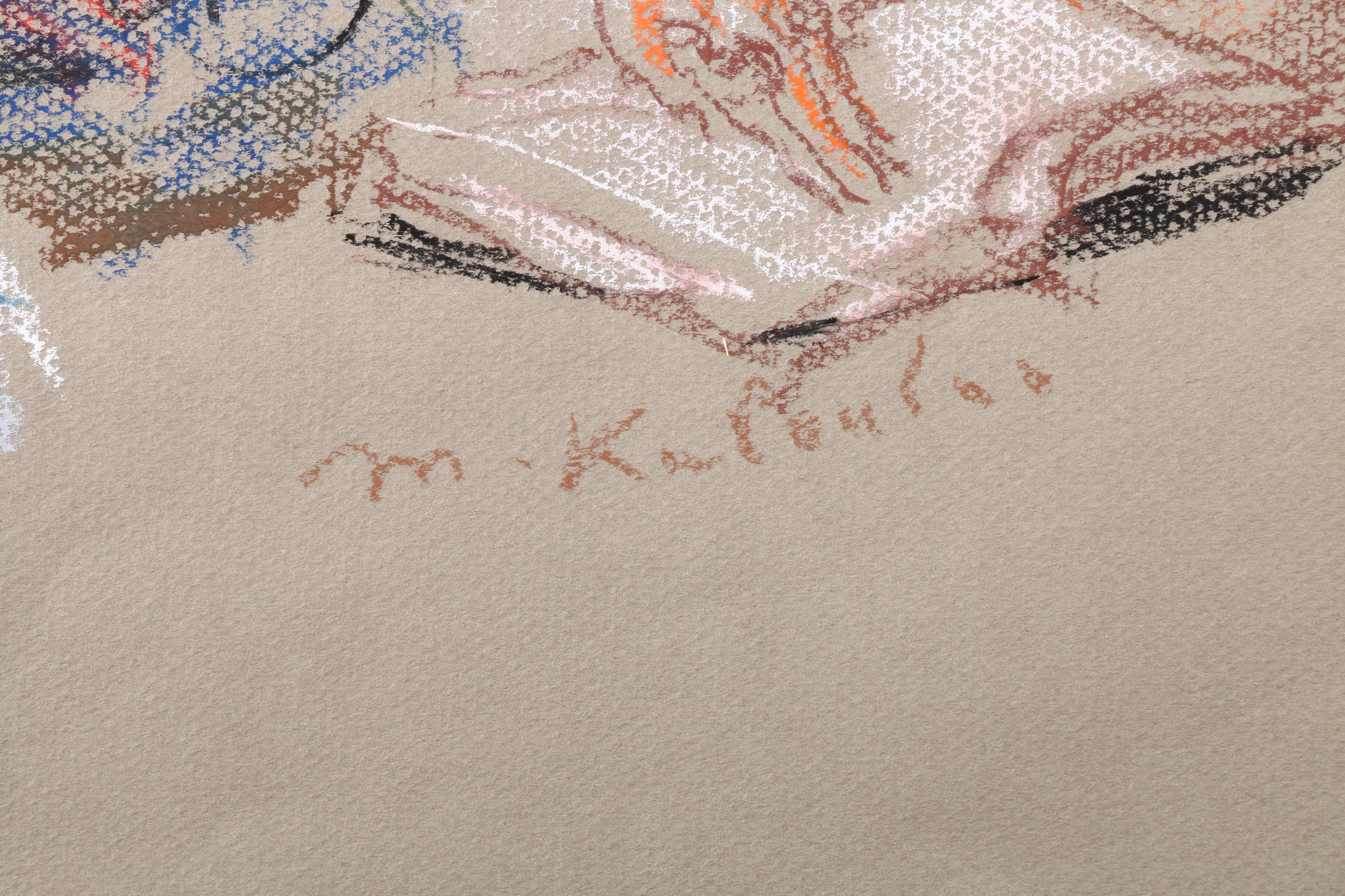 Murat Kaboulov Pastel Drawings of Reclining Female Nudes