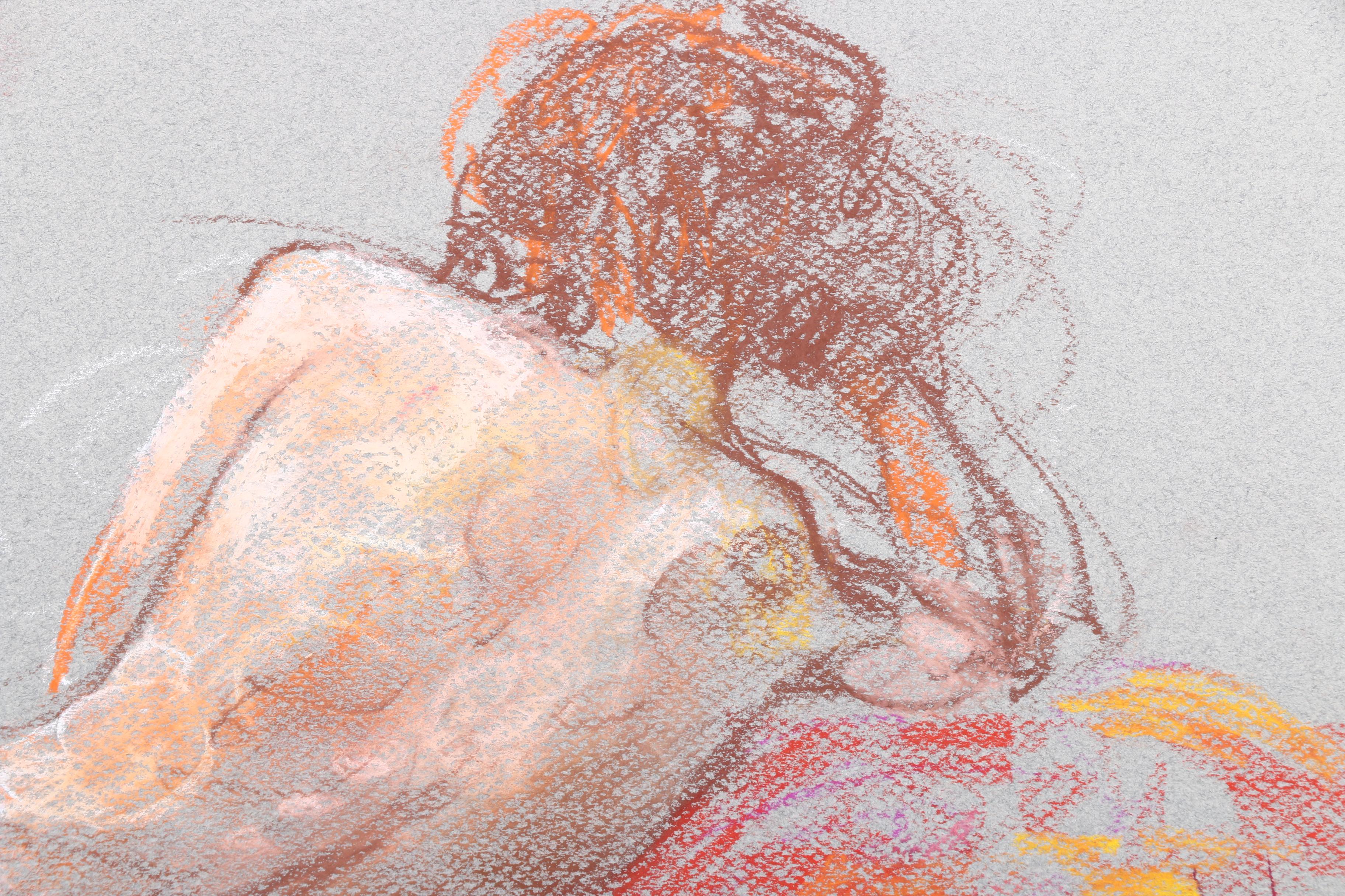 Murat Kaboulov Pastel Drawings of Reclining Female Nudes