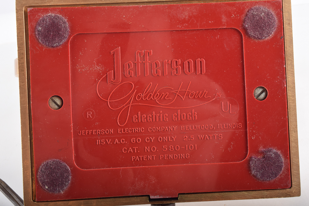 Jefferson Golden Hour Electric Clock