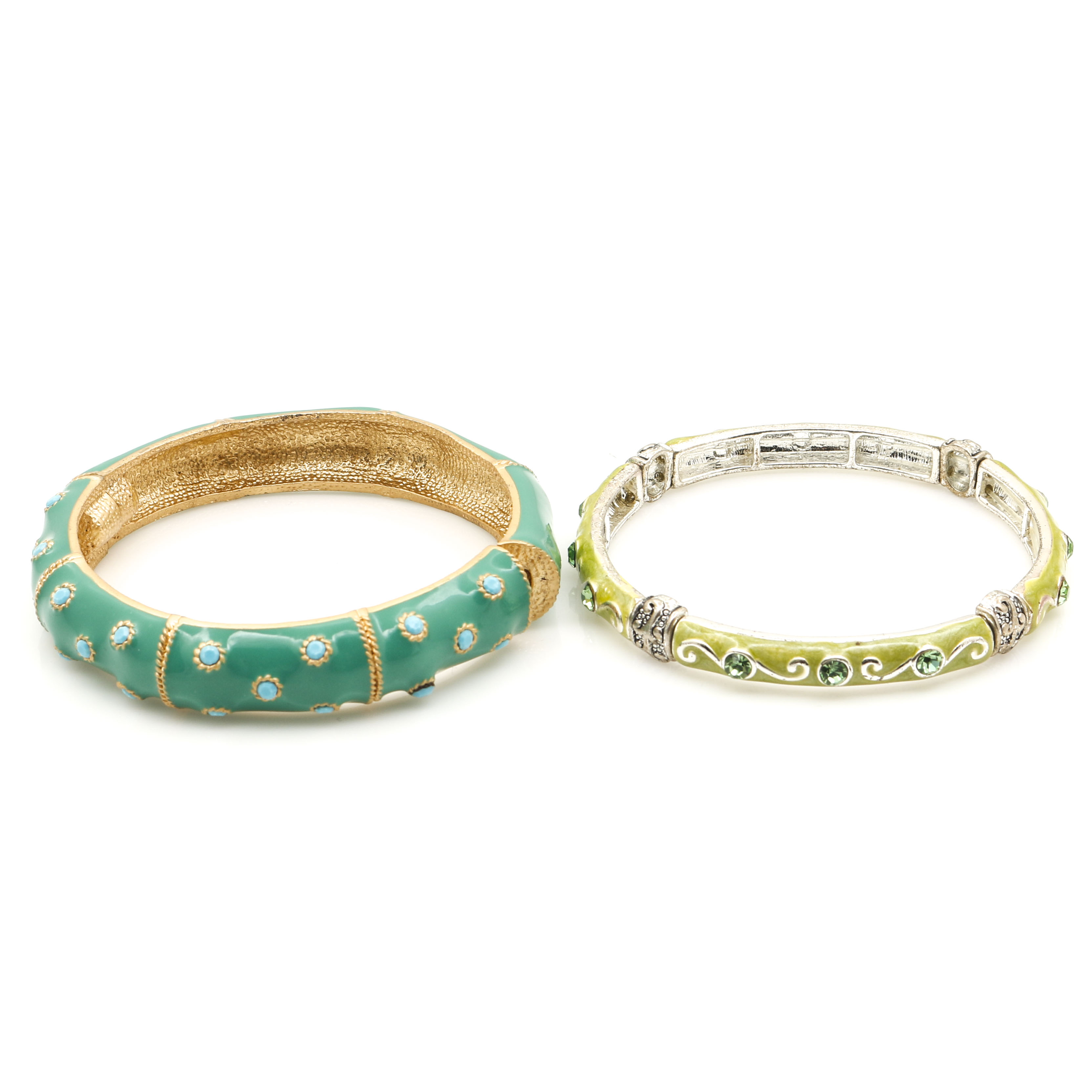 Collection of Gold Tone Bracelets