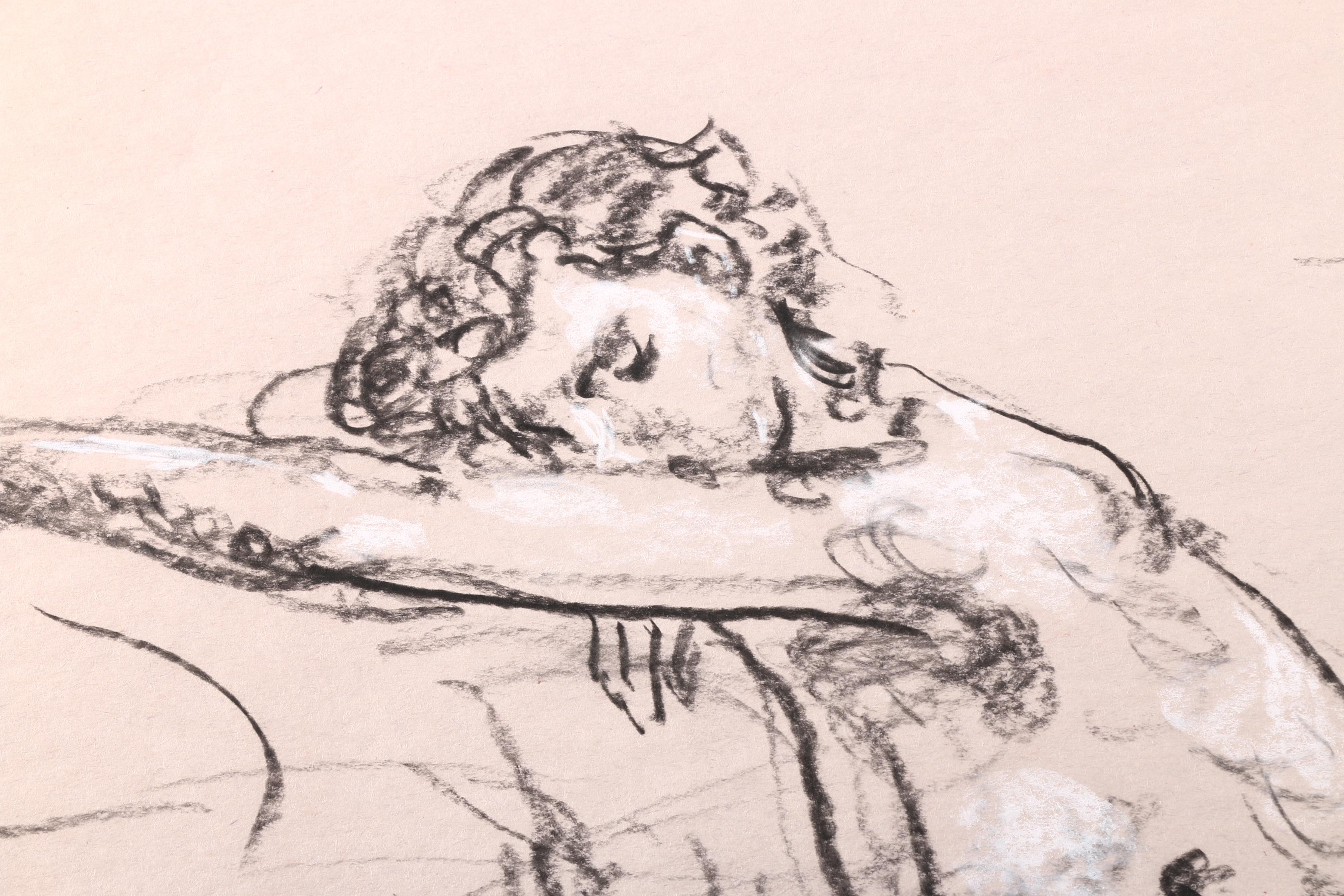 Murat Kaboulov Charcoal and Conte Crayon Figure Drawings