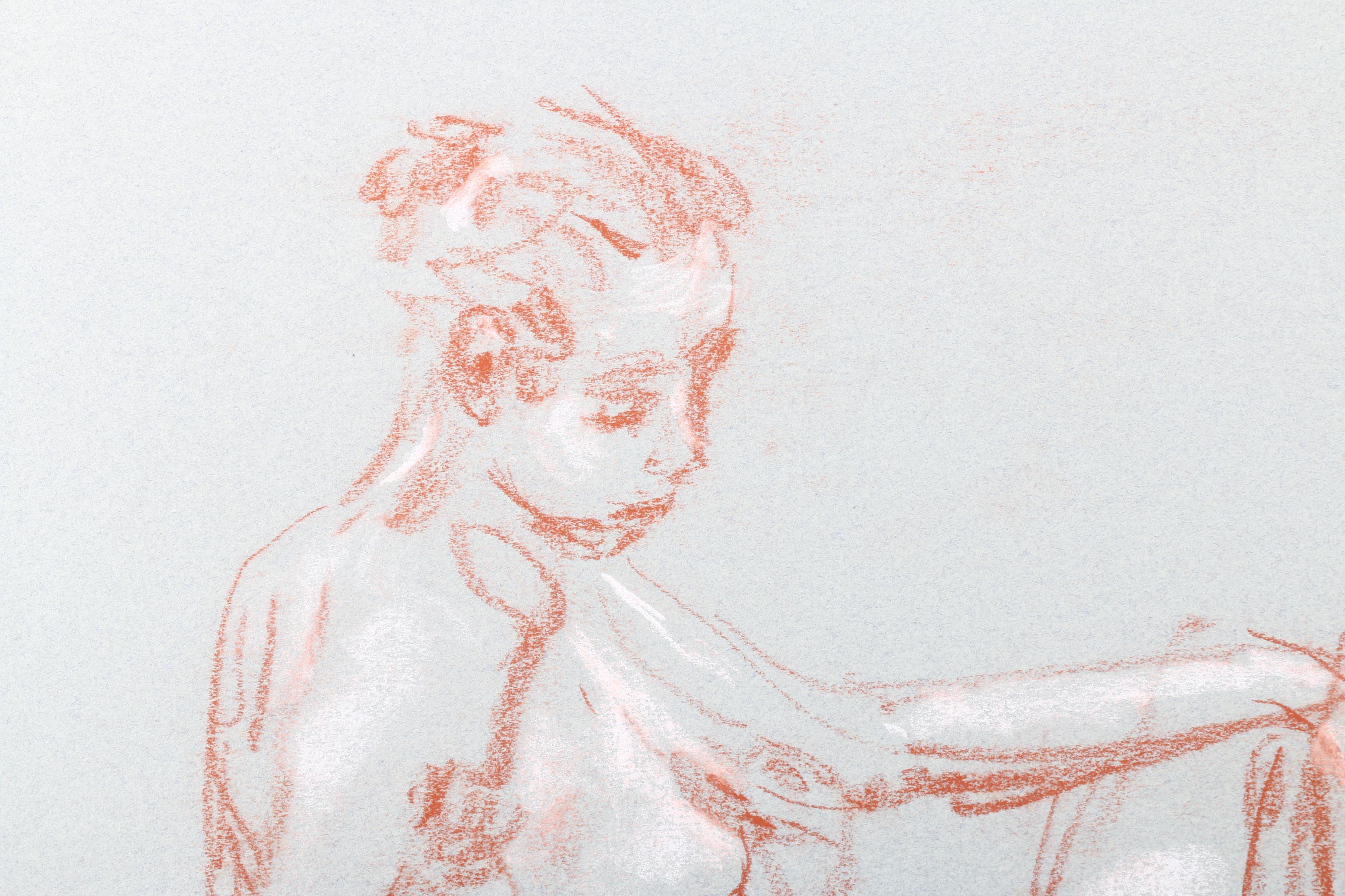 Murat Kaboulov Charcoal and Conte Crayon Figure Drawings