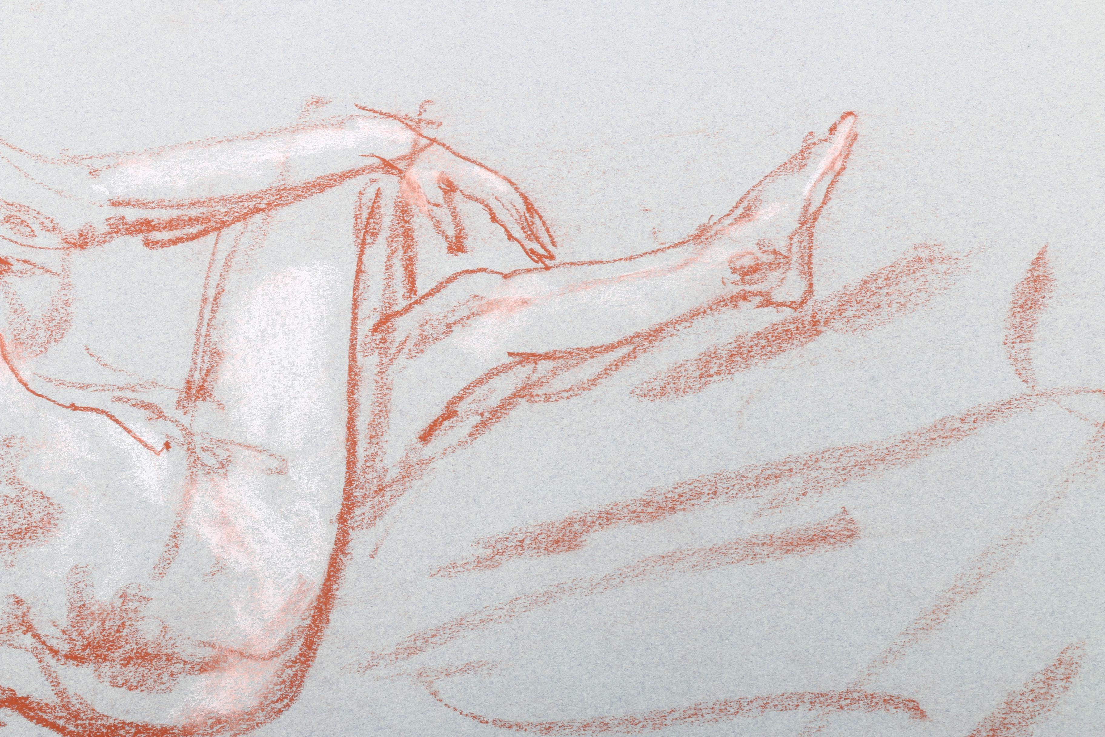 Murat Kaboulov Charcoal and Conte Crayon Figure Drawings