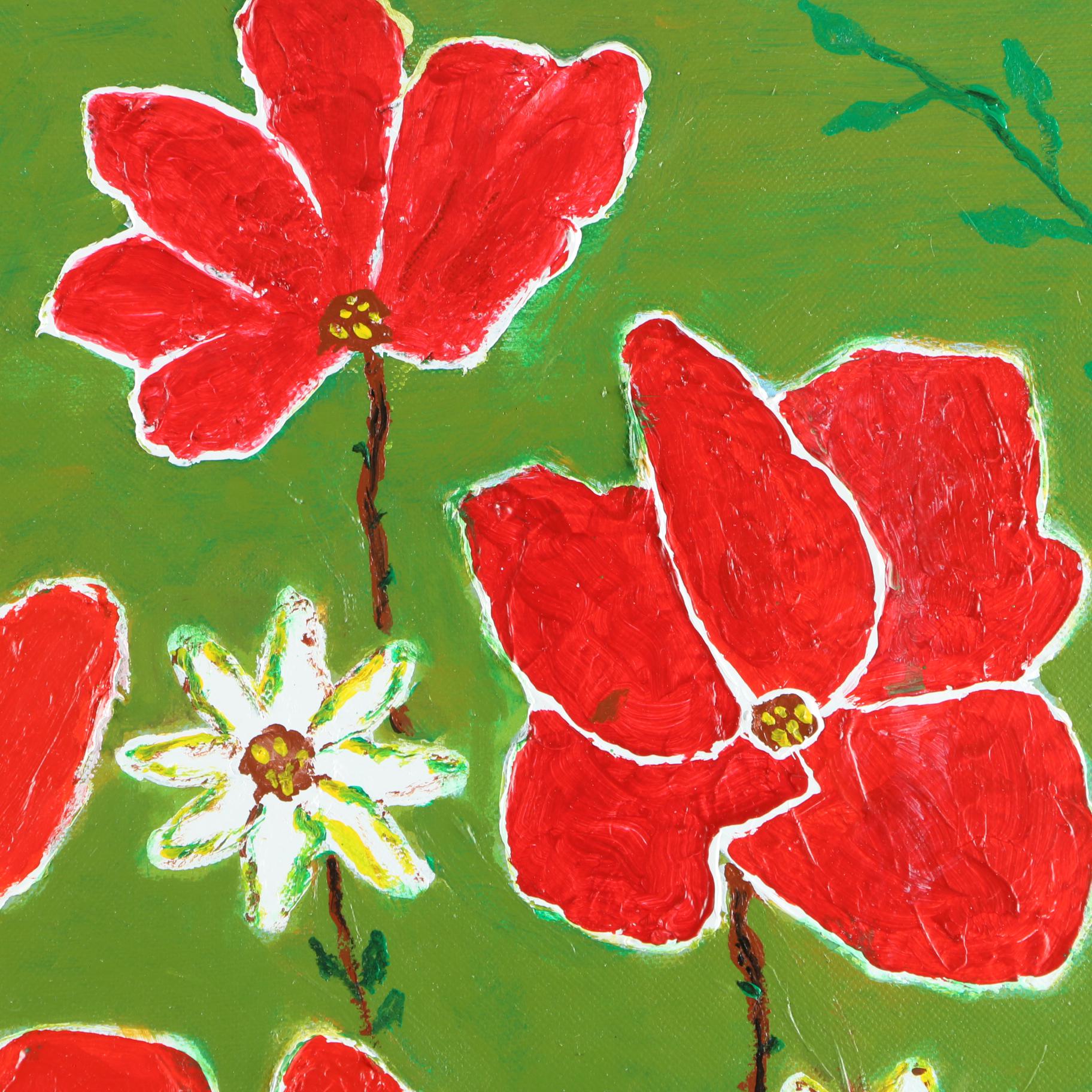 Circa 2016 NM Vibrant Acrylic Paintings