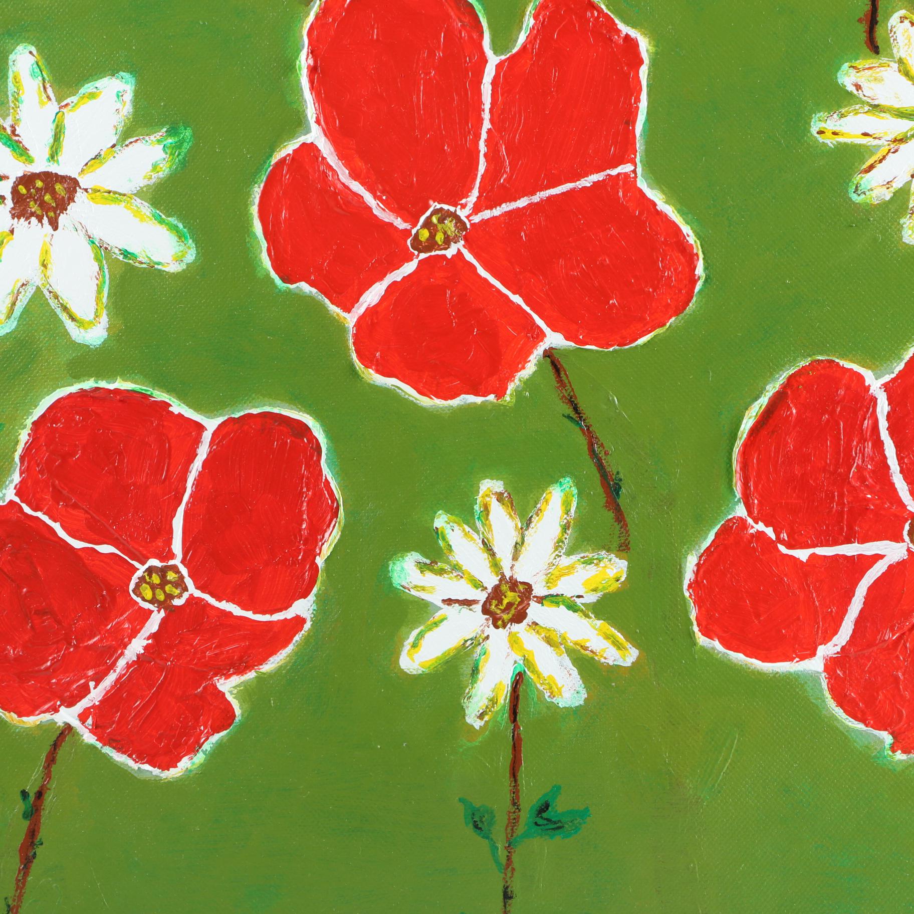 Circa 2016 NM Vibrant Acrylic Paintings