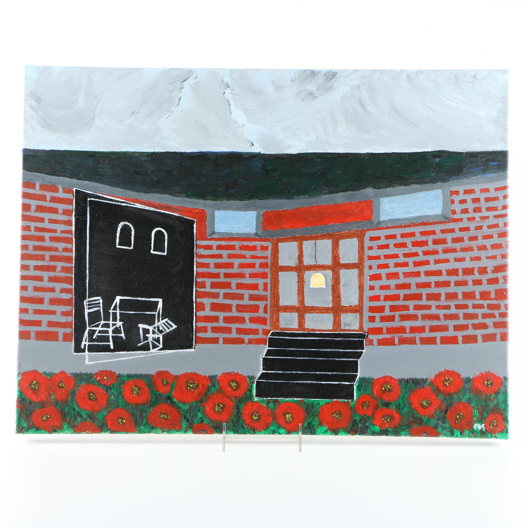 Circa 2016 NM Vibrant Acrylic Paintings