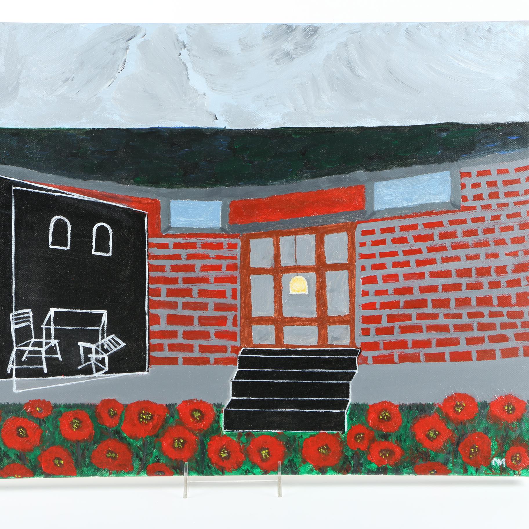 Circa 2016 NM Vibrant Acrylic Paintings