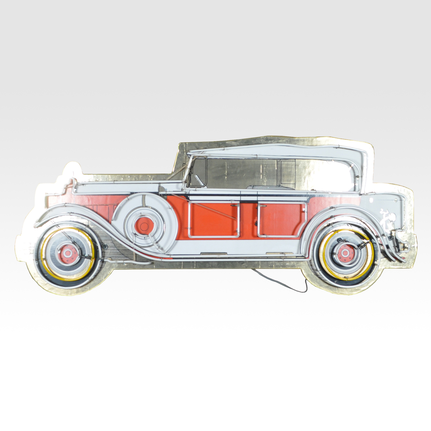 Vintage Neon Car Sign