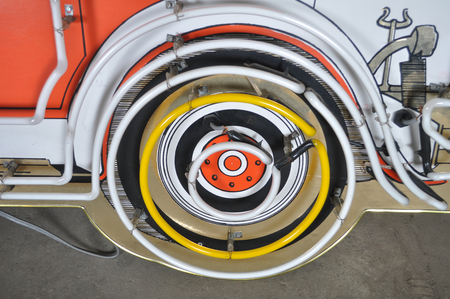 Vintage Neon Car Sign