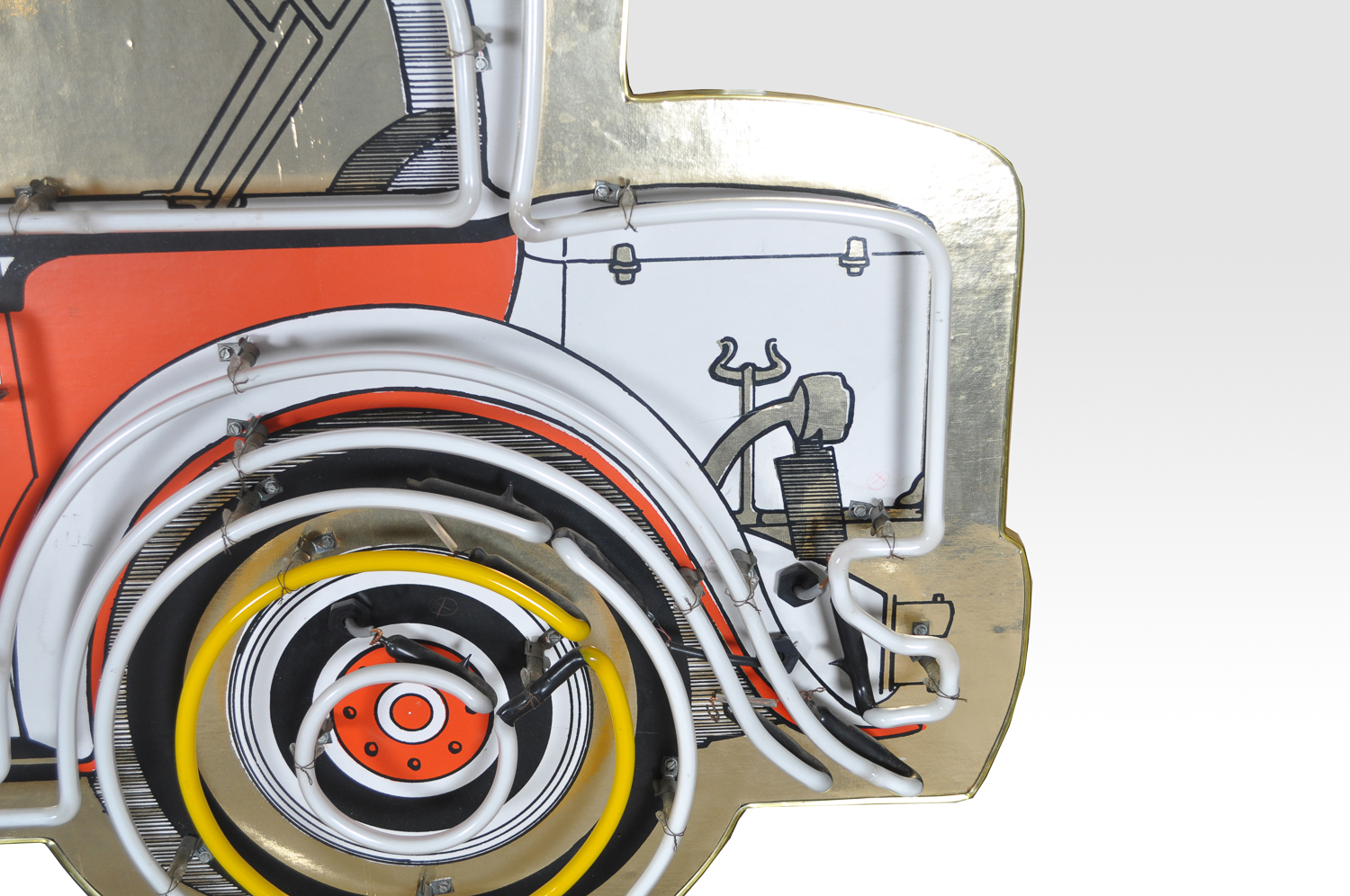 Vintage Neon Car Sign