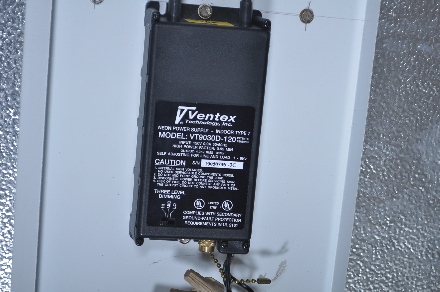 Vintage Neon Car Sign