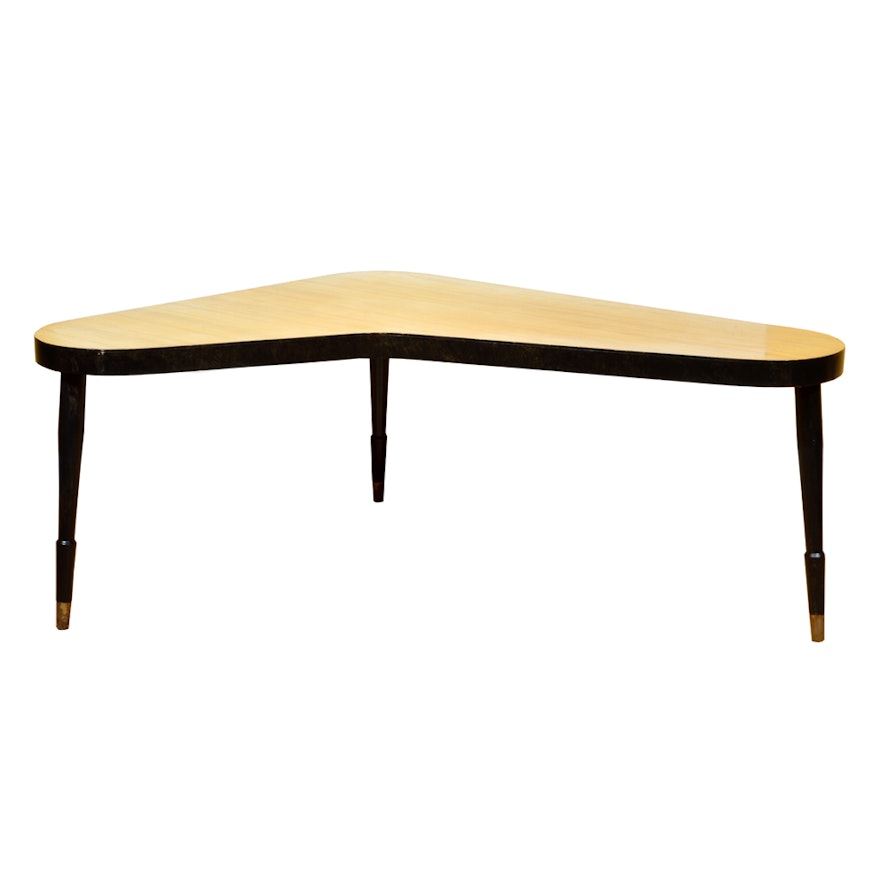 Mid-Century Coffee Table in a Boomerang Shape