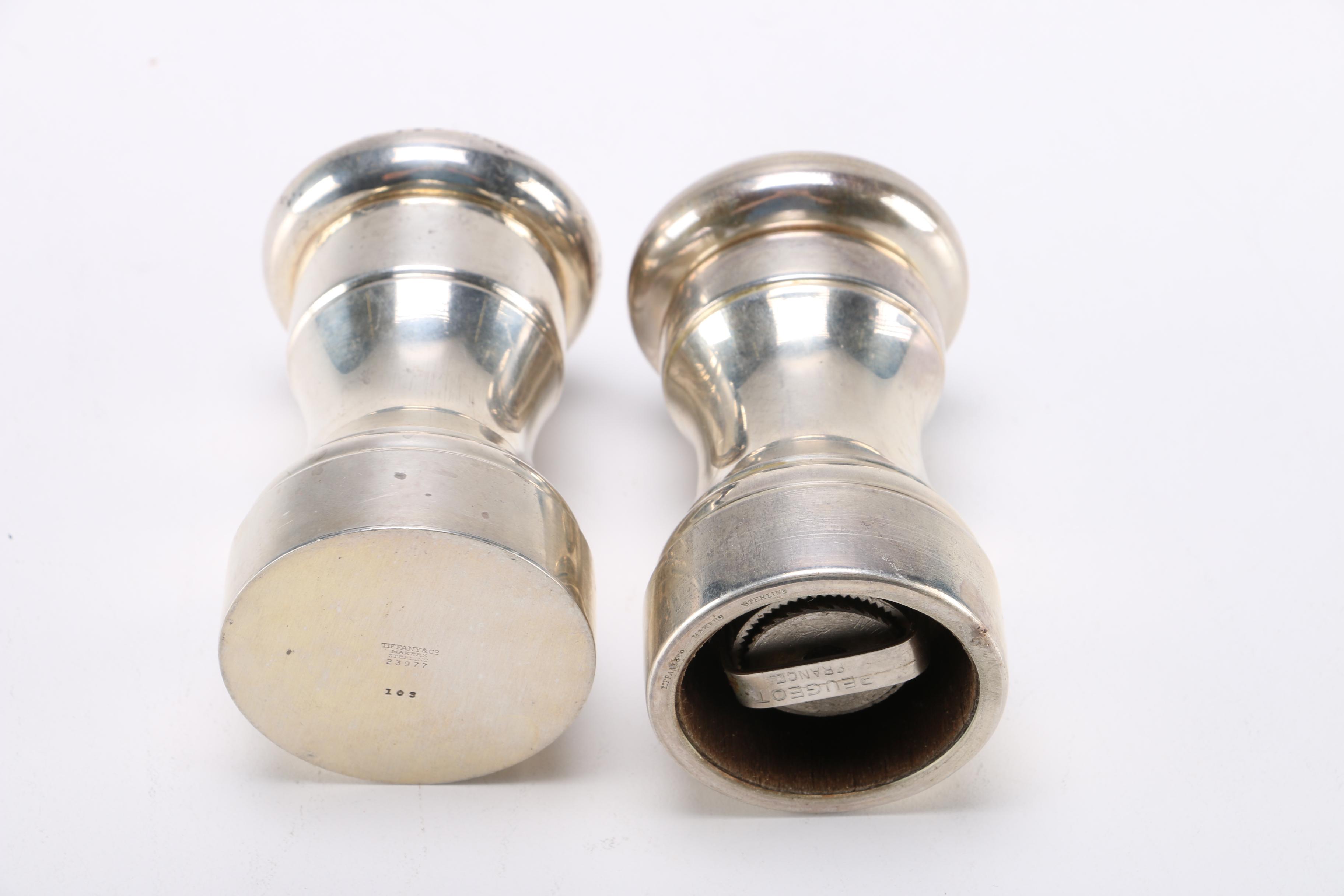 Tiffany & Co. Sterling Silver Salt Shaker and Pepper Grinder