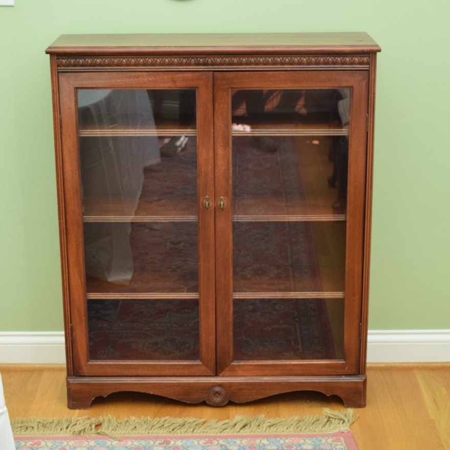 Cherry Glass Front Cabinet