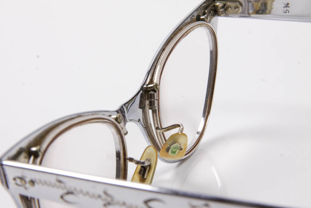 1950's Aluminum Cat Eye Glasses and Case