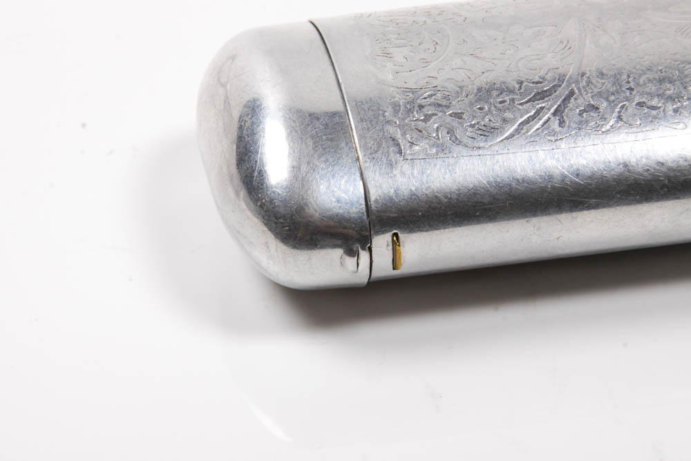 1950's Aluminum Cat Eye Glasses and Case