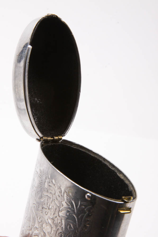 1950's Aluminum Cat Eye Glasses and Case