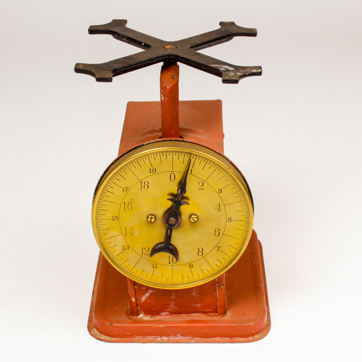 Vintage Red Metal Scale
