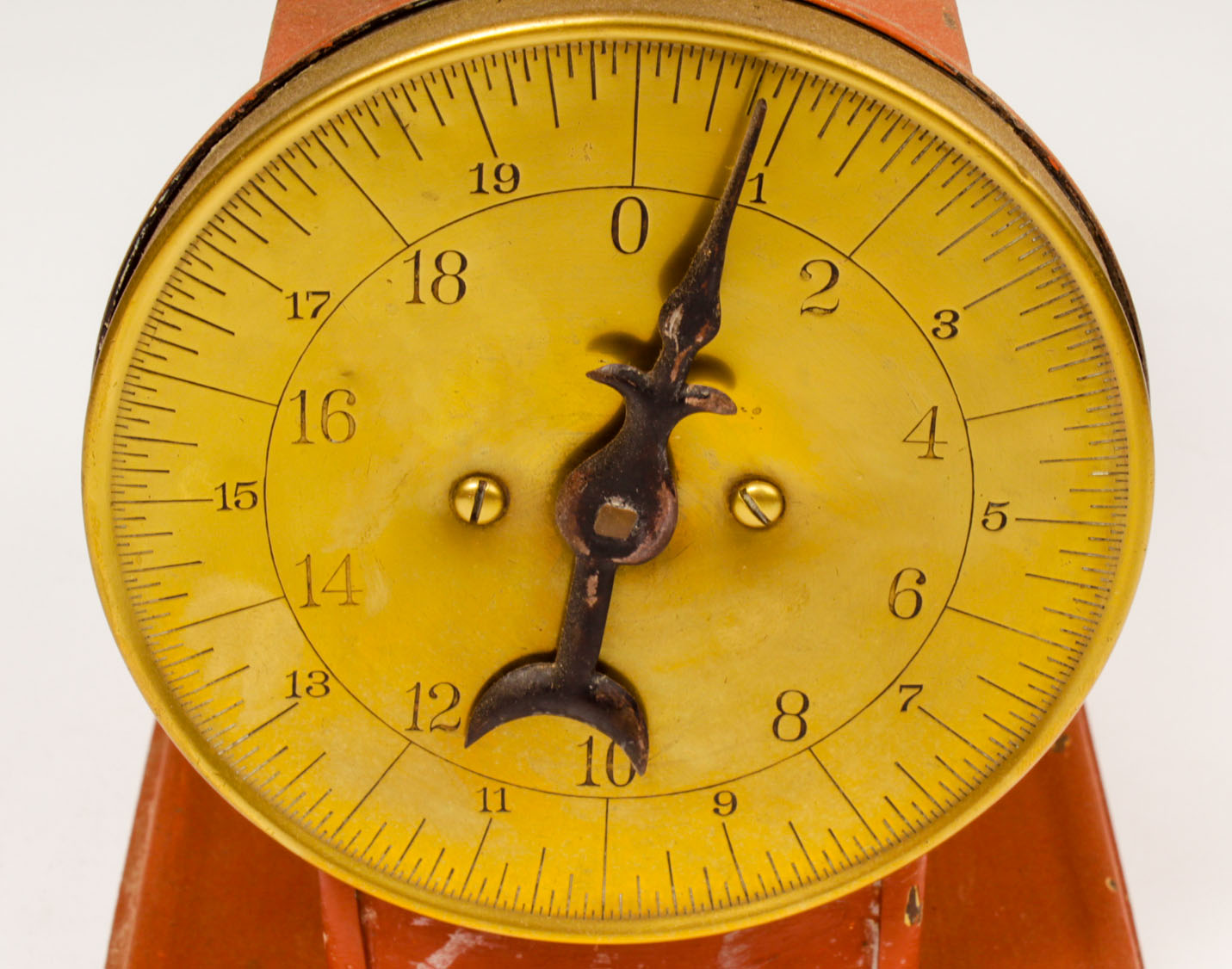 Vintage Red Metal Scale