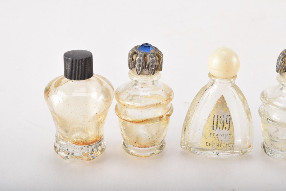 Vintage Glass Perfume Bottles and Shave Kit