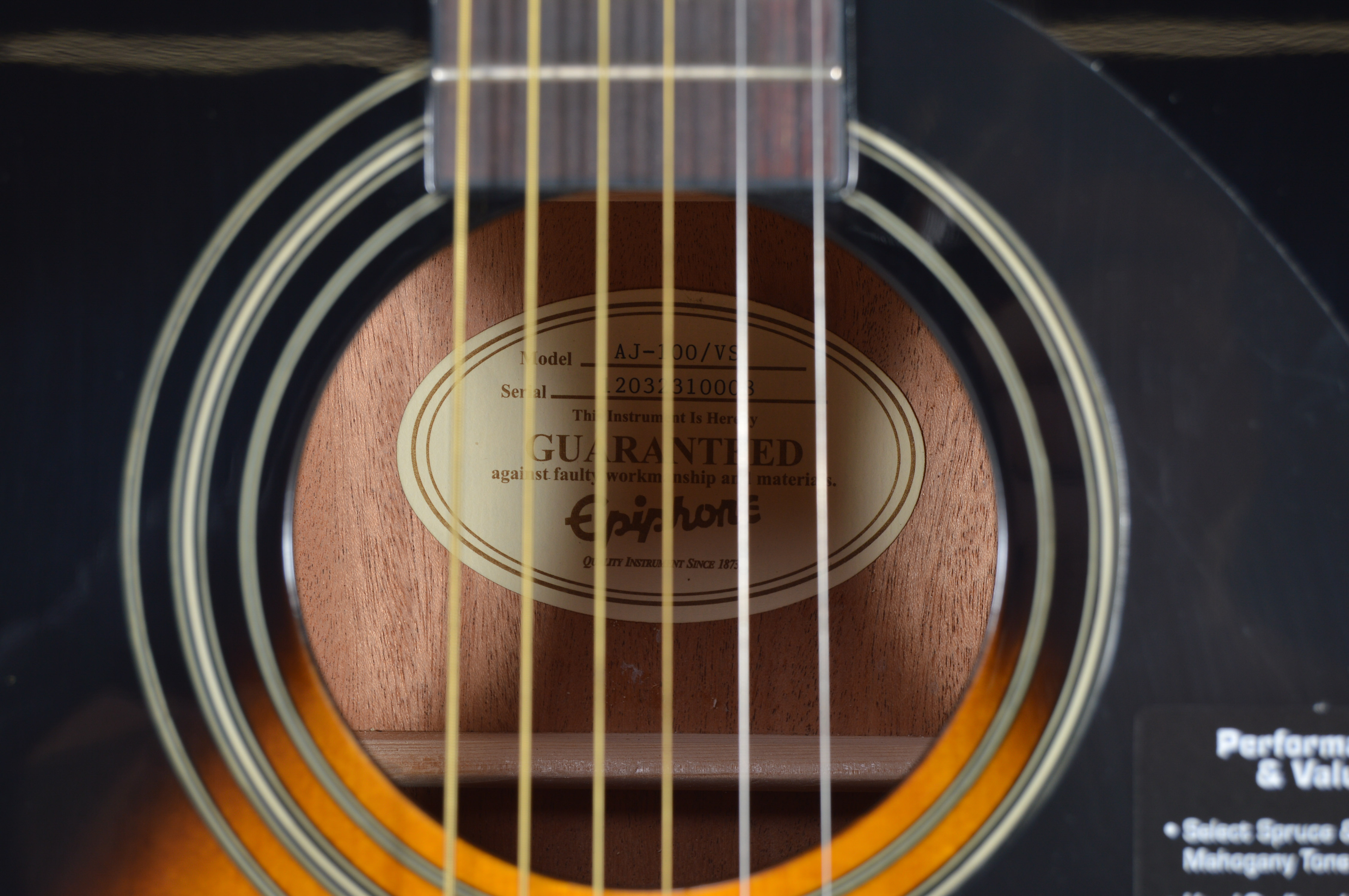 Epiphone AJ-100 Series Acoustic Guitar