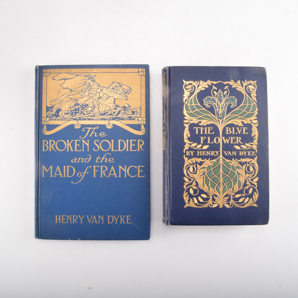 1902 "The Blue Flower" and 1919 "The Broken Soldier and the Maid of France" by Henry van Dyke