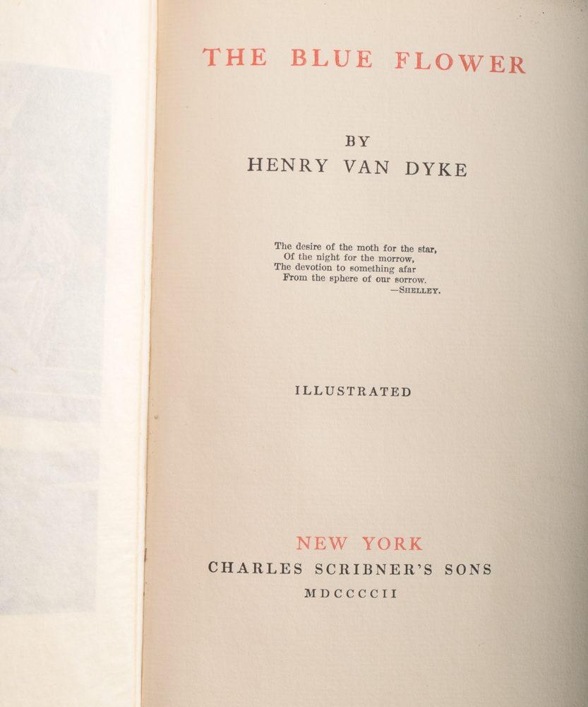 1902 "The Blue Flower" and 1919 "The Broken Soldier and the Maid of France" by Henry van Dyke