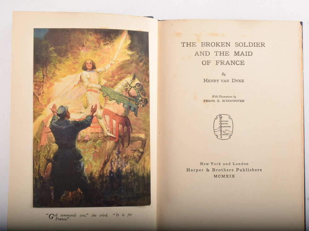 1902 "The Blue Flower" and 1919 "The Broken Soldier and the Maid of France" by Henry van Dyke