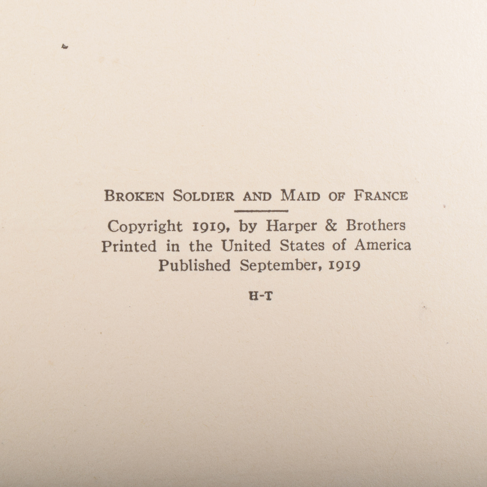1902 "The Blue Flower" and 1919 "The Broken Soldier and the Maid of France" by Henry van Dyke